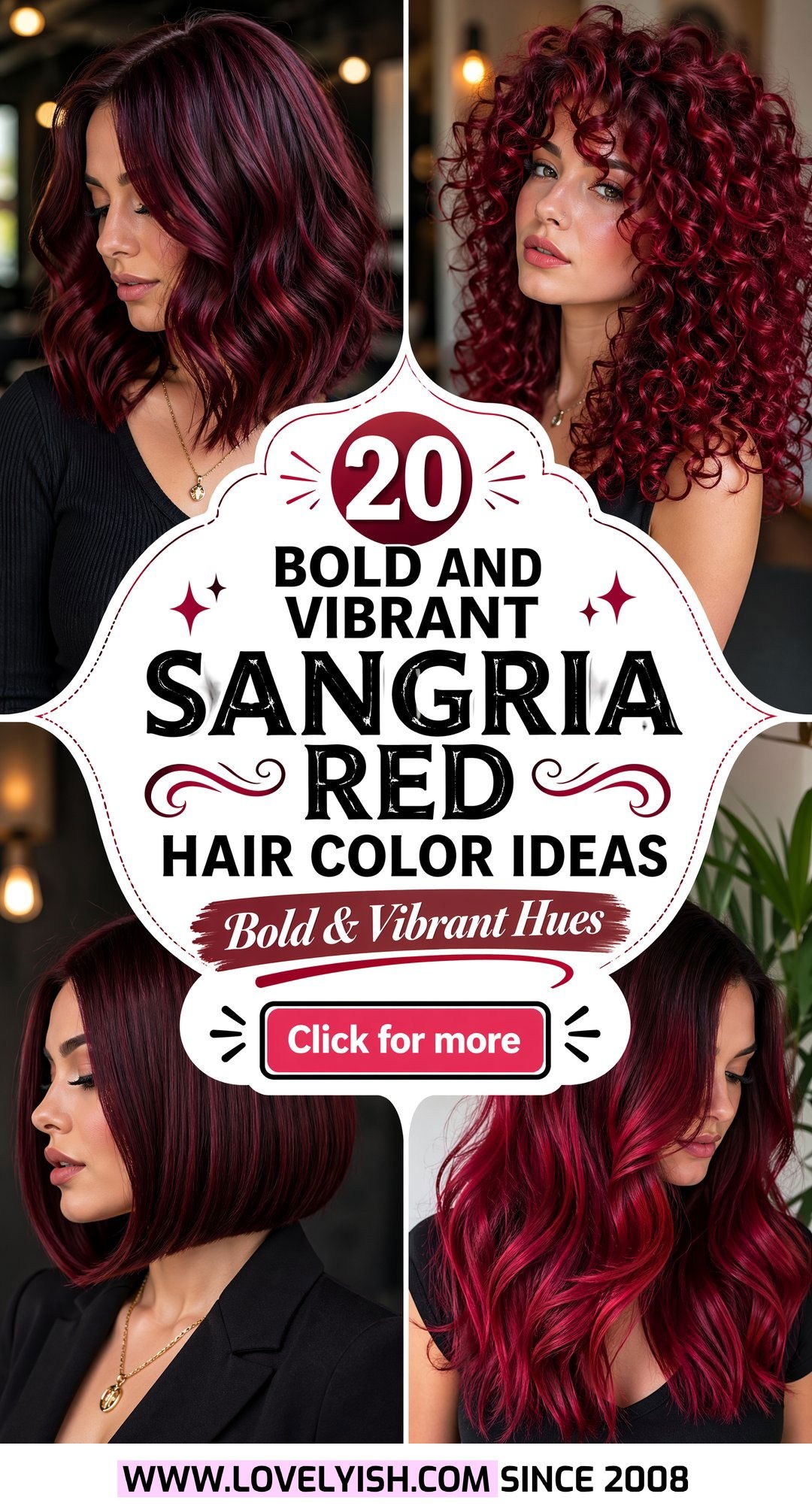 20 Bold and Vibrant Sangria Red Hair Color Ideas to Try - 20 Bold and Vibrant Sangria Red Hair Color Ideas to Try