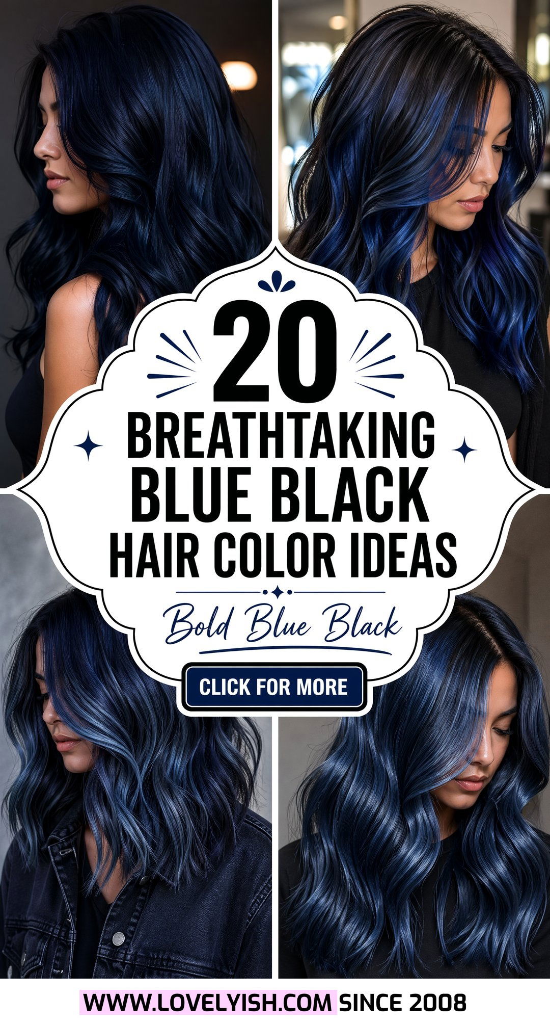 20 Breathtaking Blue Black Hair Color Ideas for a Bold Look - 20 Breathtaking Blue Black Hair Color Ideas for a Bold Look