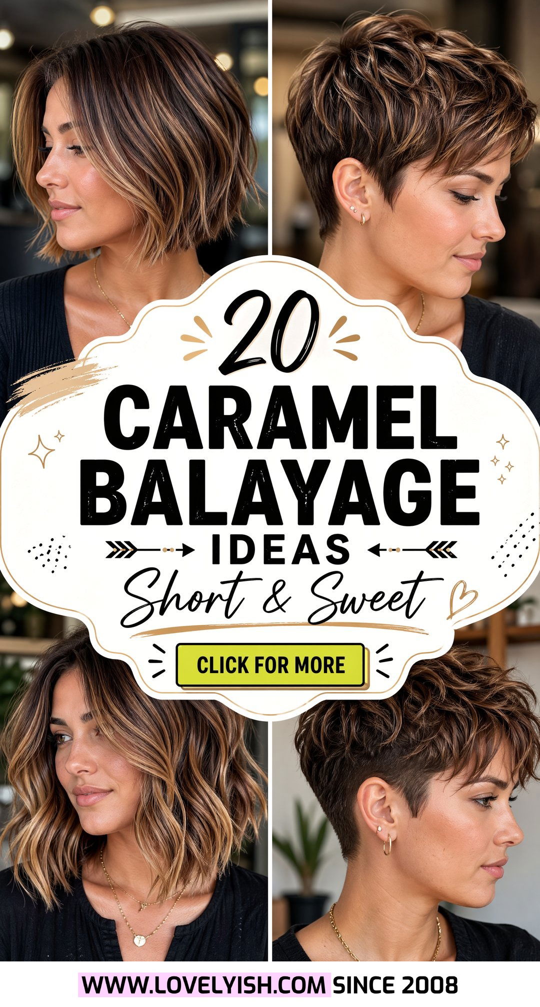 20 Breathtaking Caramel Balayage Ideas Perfect for Short Hair - 20 Breathtaking Caramel Balayage Ideas Perfect for Short Hair