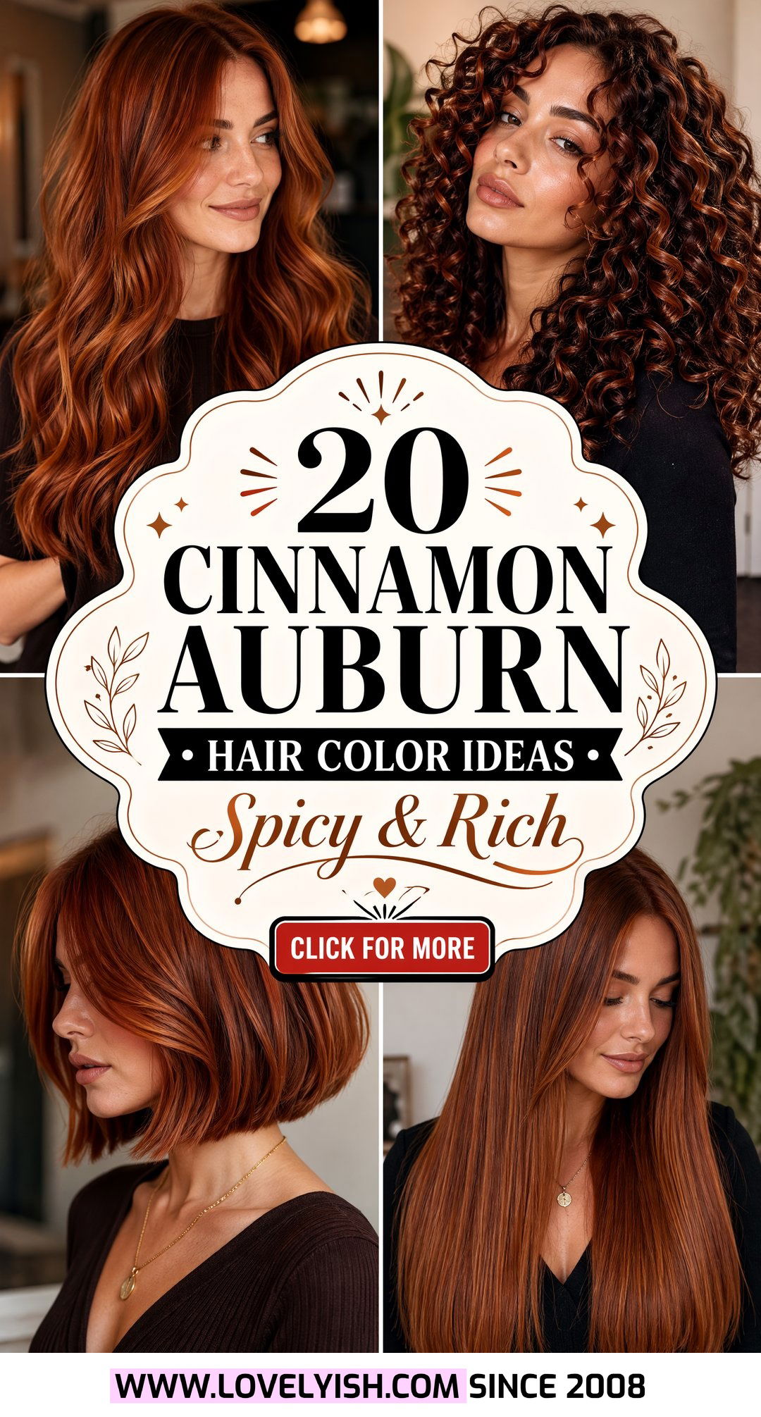 20 Breathtaking Cinnamon Auburn Hair Color Ideas to Try - 20 Breathtaking Cinnamon Auburn Hair Color Ideas to Try