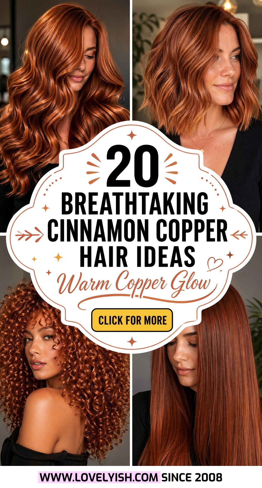 20 Breathtaking Cinnamon Copper Hair Ideas for a Warm Glow - 20 Breathtaking Cinnamon Copper Hair Ideas for a Warm Glow