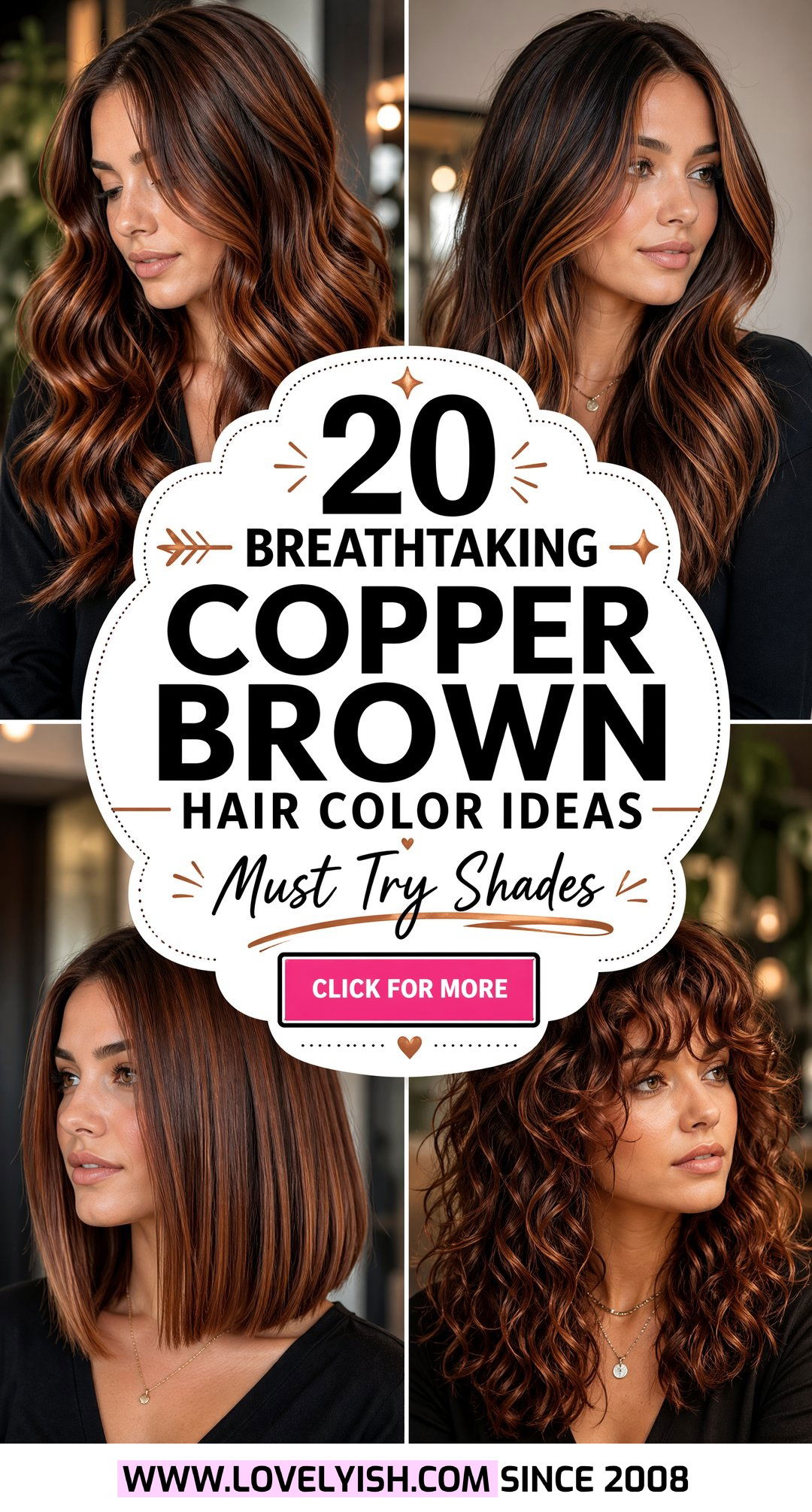 20 Breathtaking Copper Brown Hair Color Ideas You Need to Try - 20 Breathtaking Copper Brown Hair Color Ideas You Need to Try
