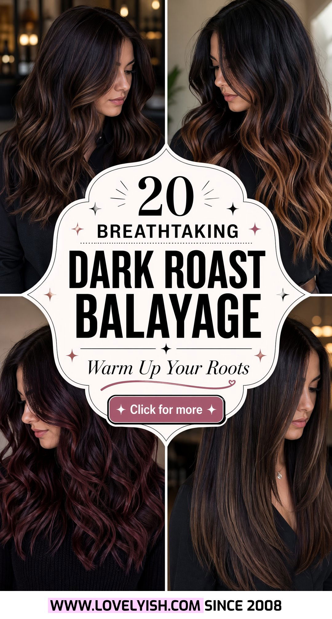 20 Breathtaking Dark Roast Balayage on Black Hair Looks to Try - 20 Breathtaking Dark Roast Balayage on Black Hair Looks to Try