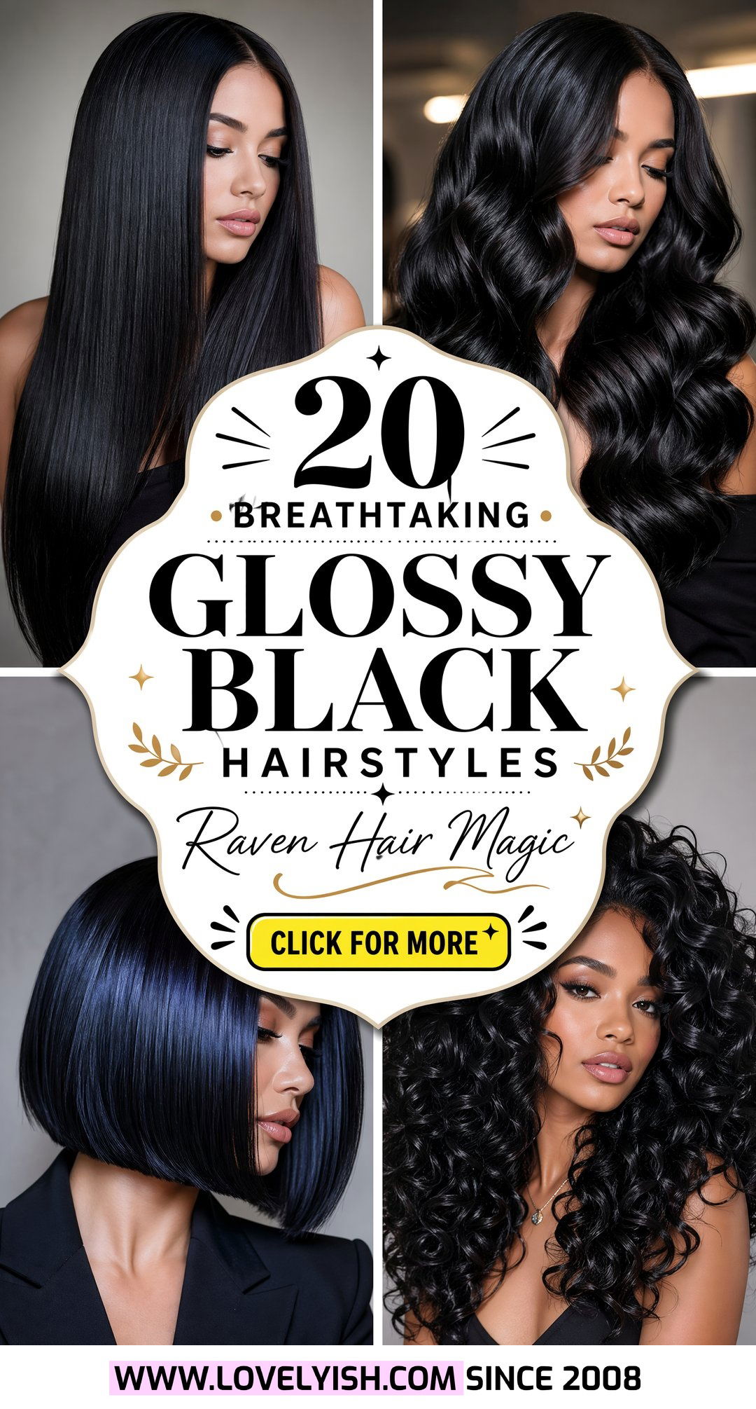 20 Breathtaking Glossy Black Hair Ideas to Try Right Now - 20 Breathtaking Glossy Black Hair Ideas to Try Right Now
