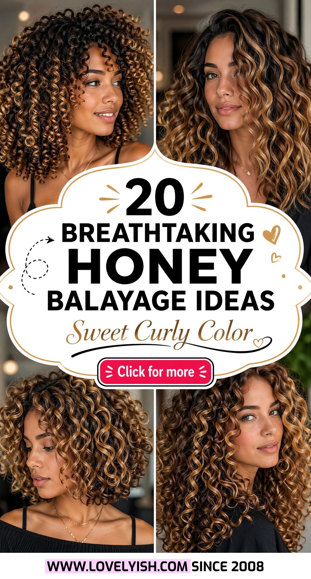 20 Breathtaking Honey Balayage Ideas Perfect for Curly Hair - 20 Breathtaking Honey Balayage Ideas Perfect for Curly Hair