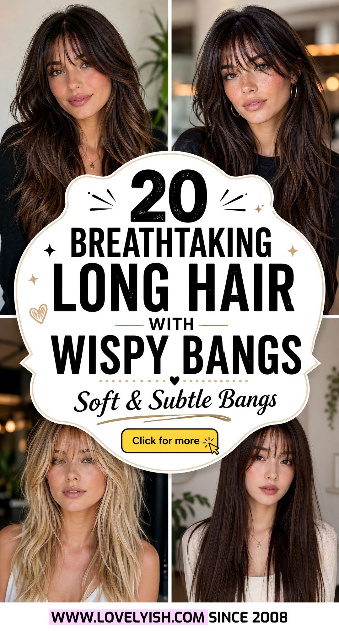 20 Breathtaking Long Hair with Wispy Bangs Ideas to Copy - 20 Breathtaking Long Hair with Wispy Bangs Ideas to Copy