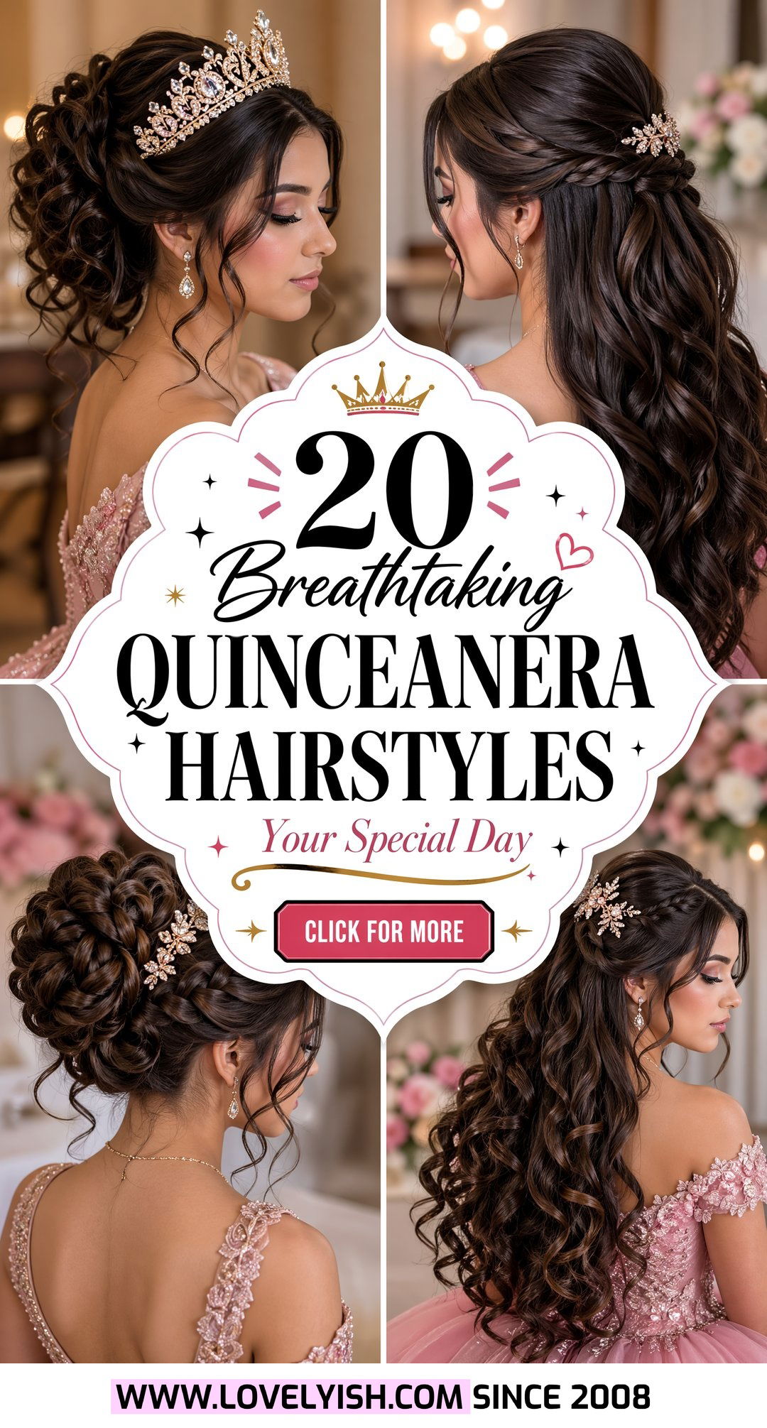 20 Breathtaking Quinceanera Hairstyles for Your Special Day - 20 Breathtaking Quinceanera Hairstyles for Your Special Day