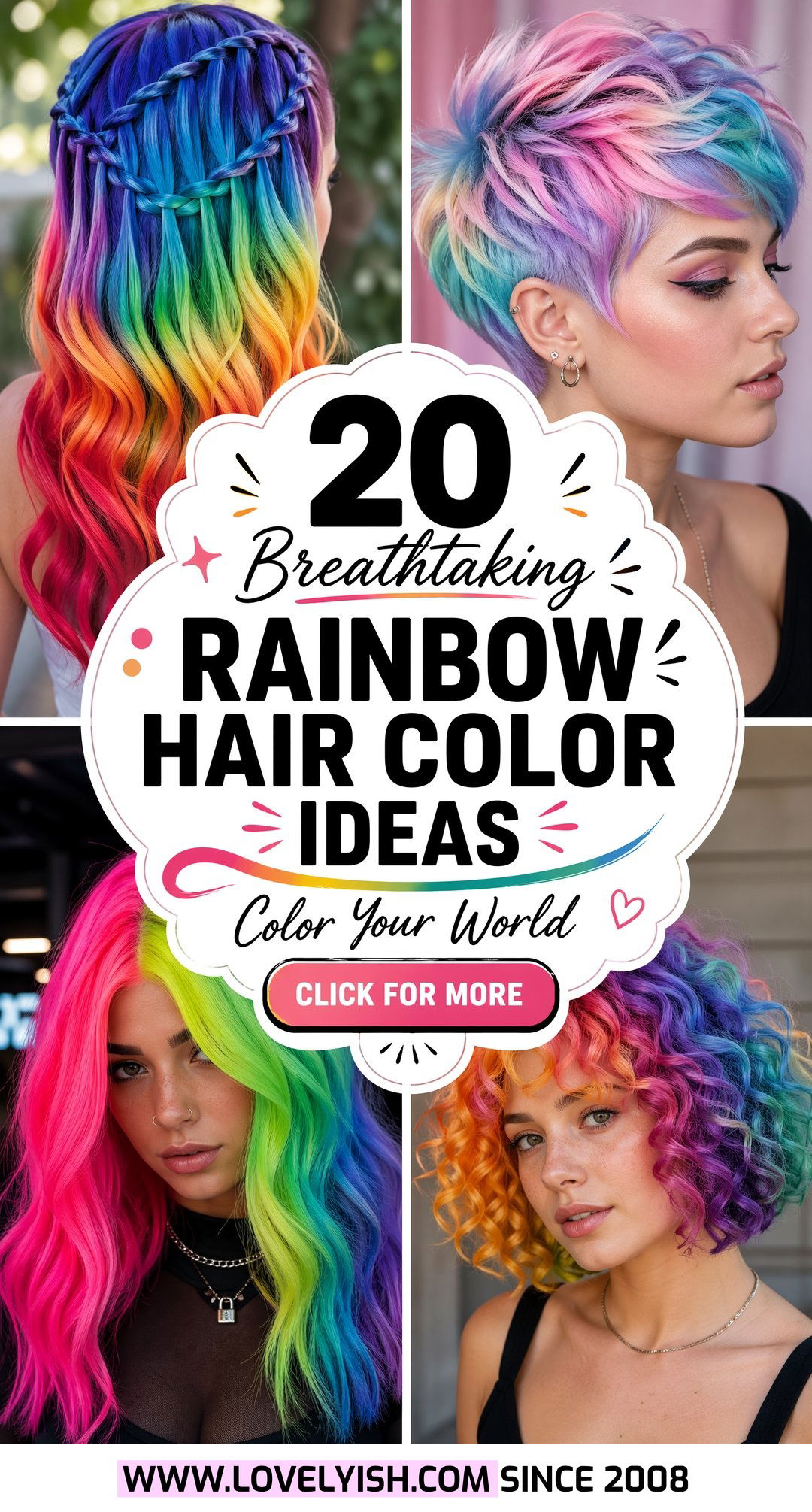 20 Breathtaking Rainbow Hair Color Ideas to Try Right Now - 20 Breathtaking Rainbow Hair Color Ideas to Try Right Now