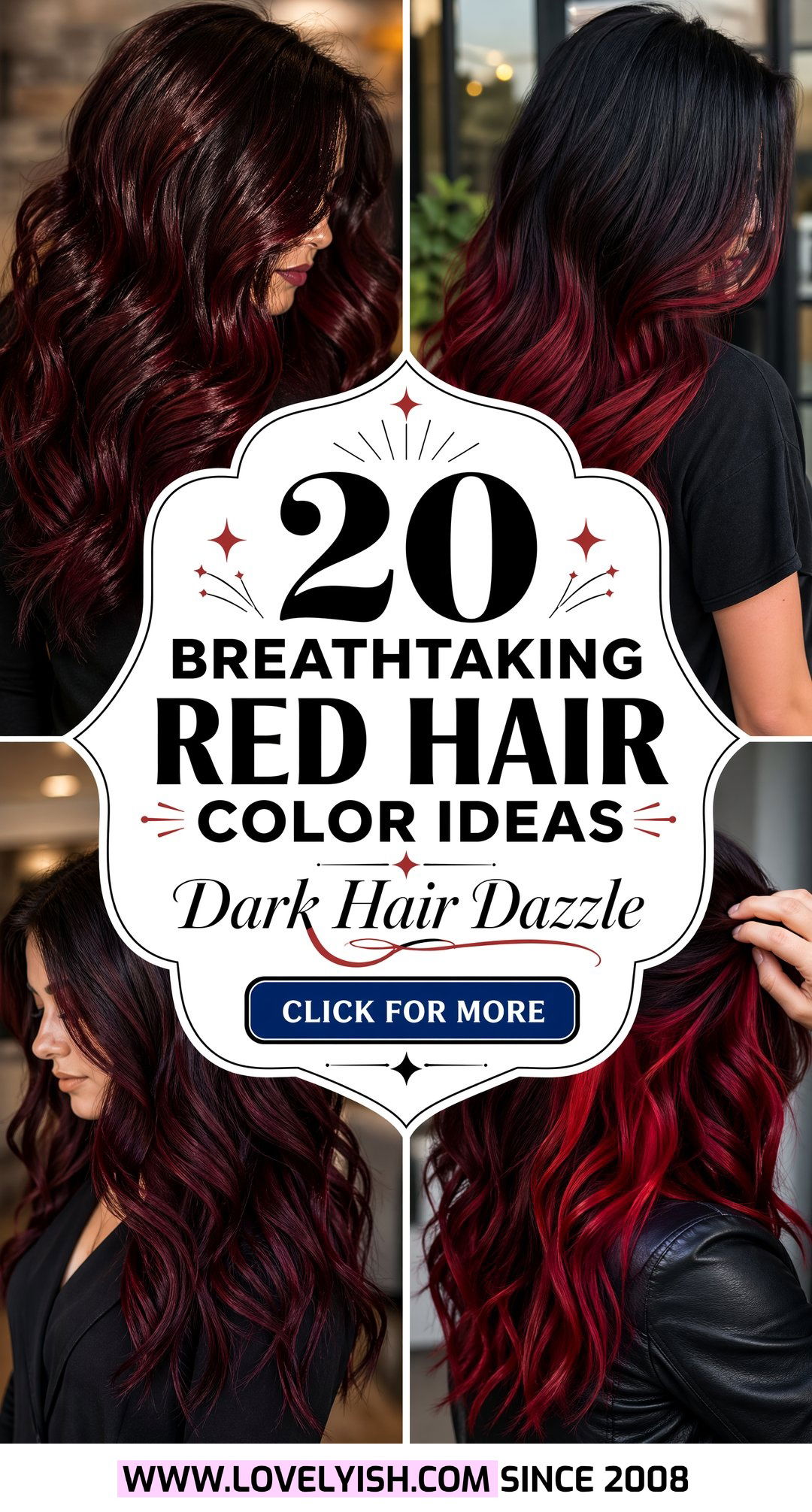 20 Breathtaking Red Hair Color Ideas Perfect for Dark Hair - 20 Breathtaking Red Hair Color Ideas Perfect for Dark Hair