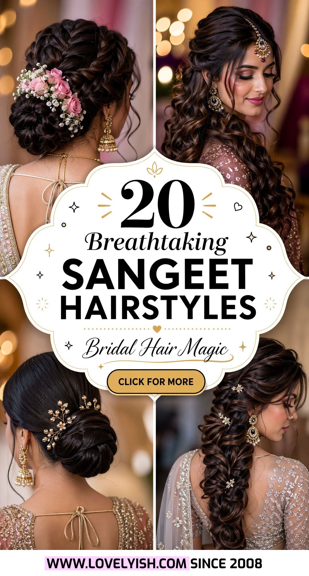20 Breathtaking Sangeet Hairstyles for Your Special Day - 20 Breathtaking Sangeet Hairstyles for Your Special Day