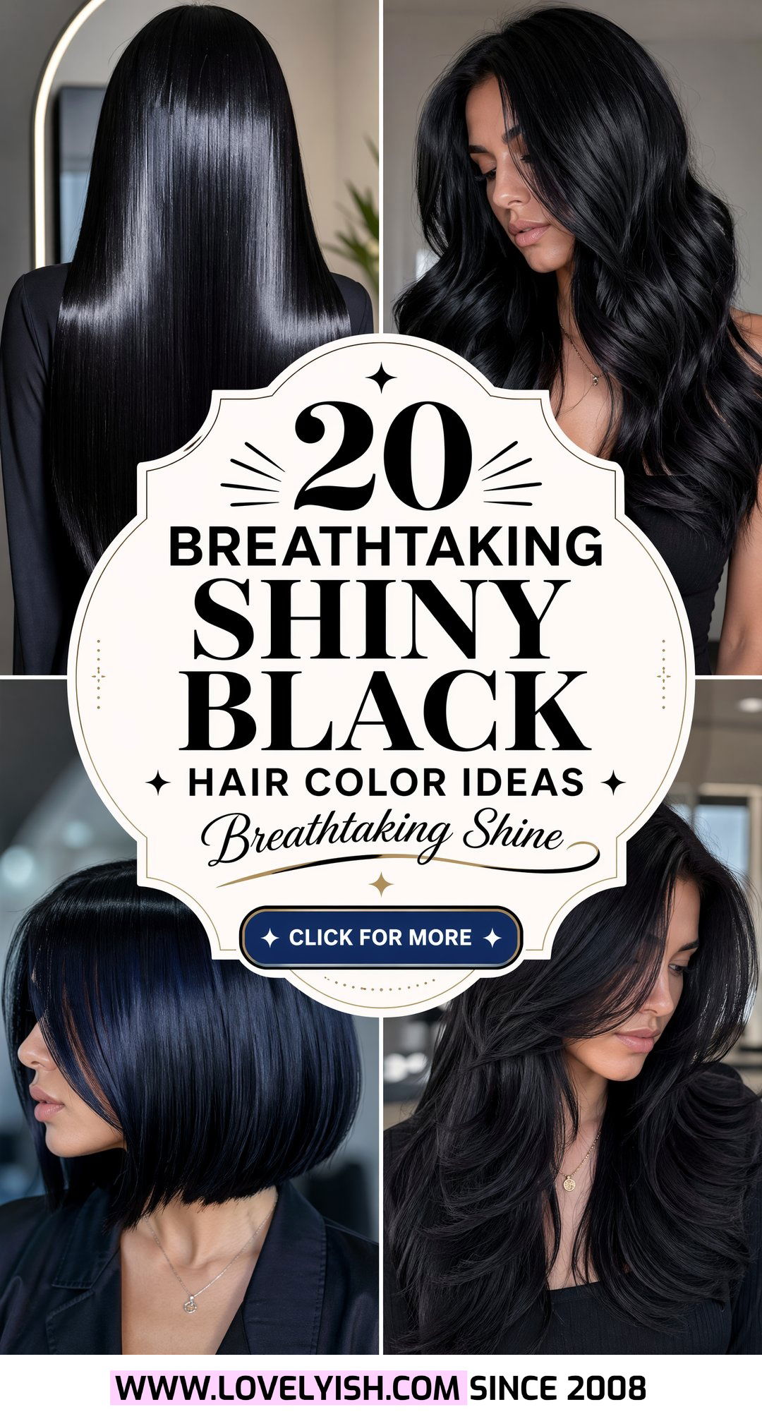 20 Breathtaking Shiny Black Hair Color Ideas to Try Now - 20 Breathtaking Shiny Black Hair Color Ideas to Try Now