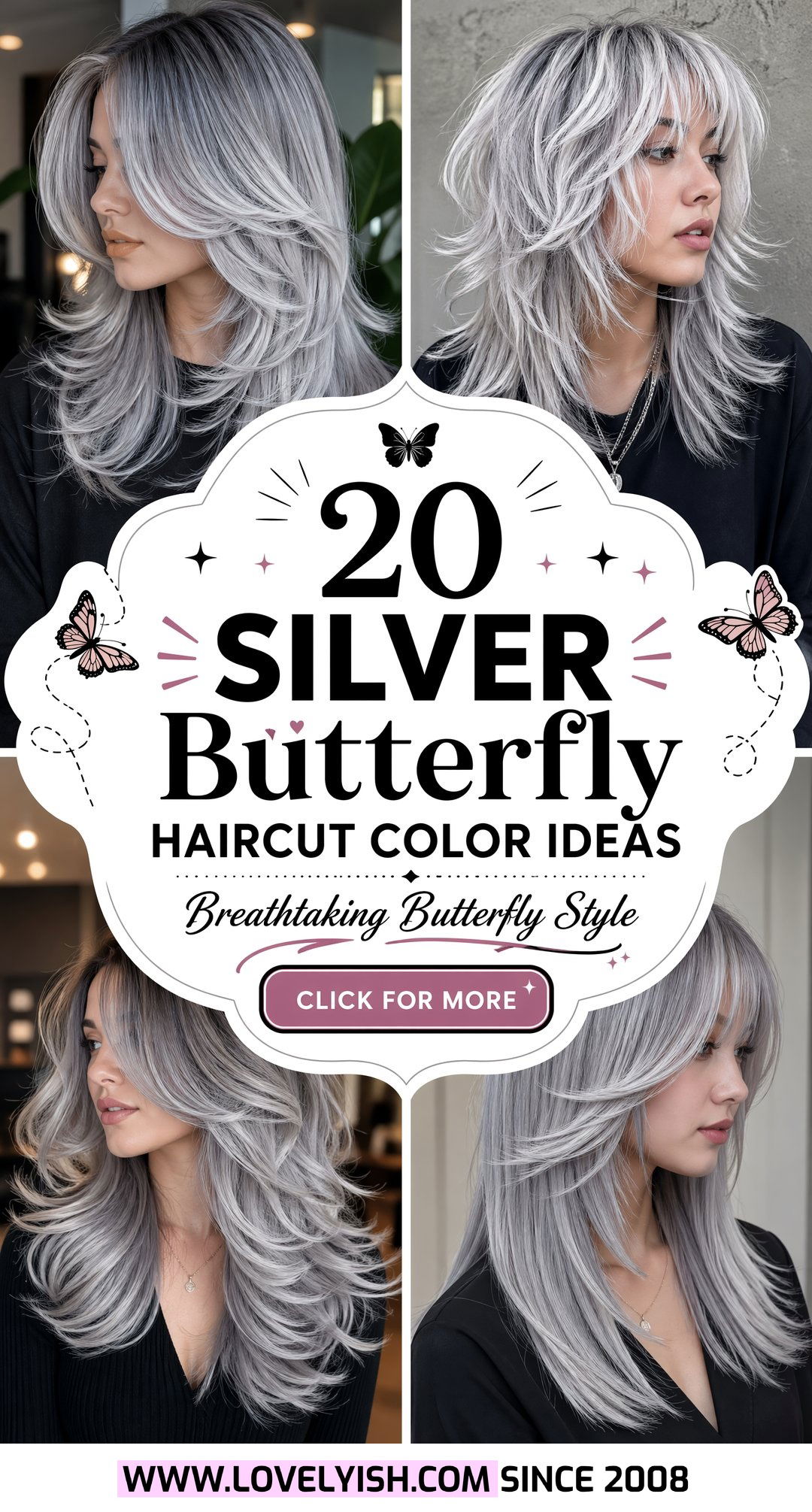20 Breathtaking Silver Butterfly Haircut Color Ideas To Try - 20 Breathtaking Silver Butterfly Haircut Color Ideas To Try