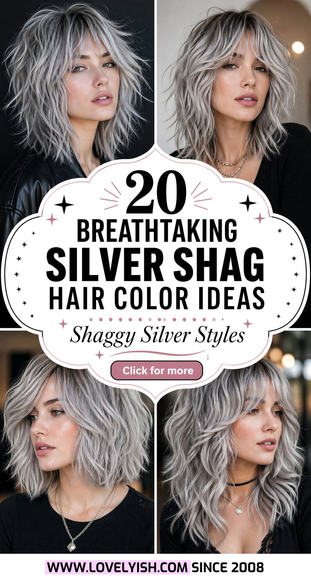 20 Breathtaking Silver Shag Hair Color Ideas For A Stylish Look - 20 Breathtaking Silver Shag Hair Color Ideas For A Stylish Look