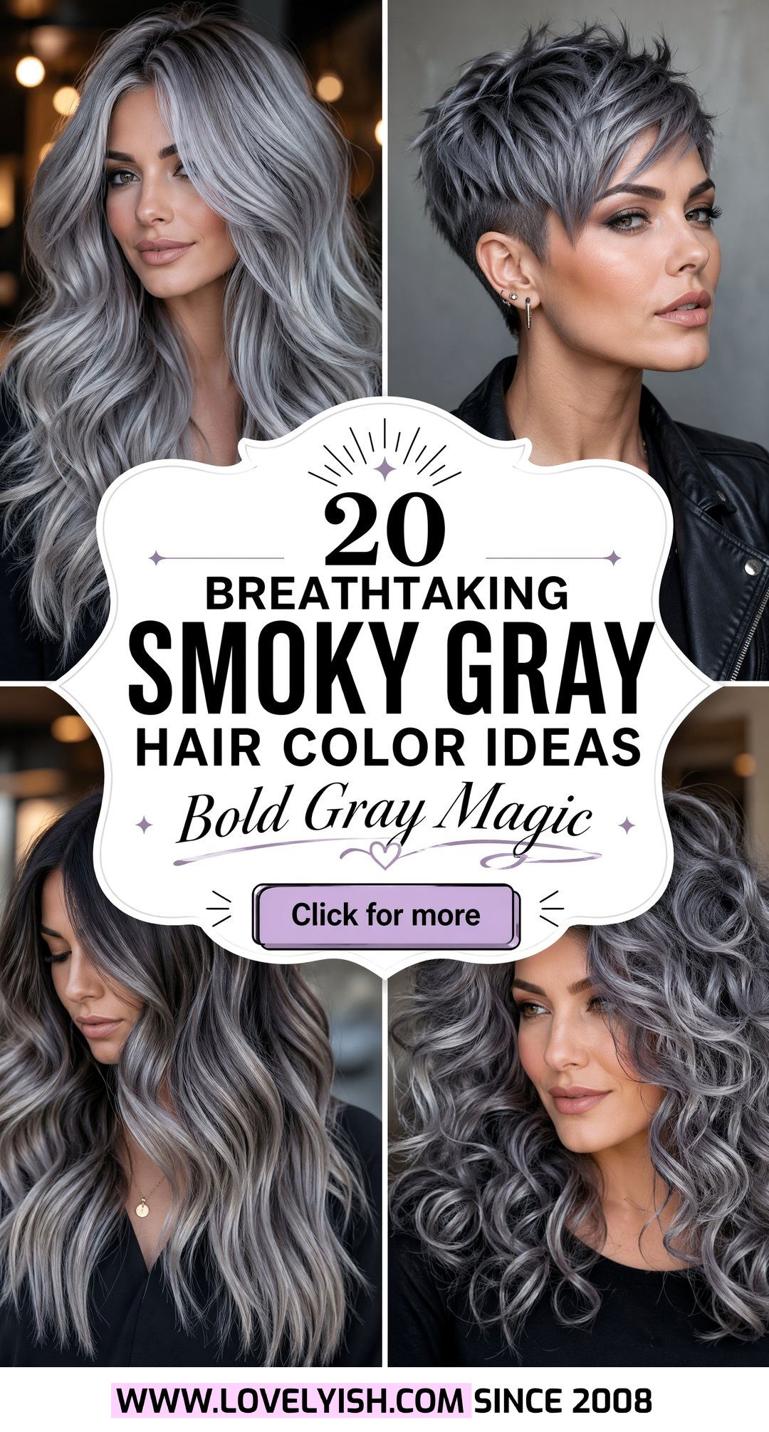 20 Breathtaking Smoky Gray Hair Color Ideas You Must Try - 20 Breathtaking Smoky Gray Hair Color Ideas You Must Try