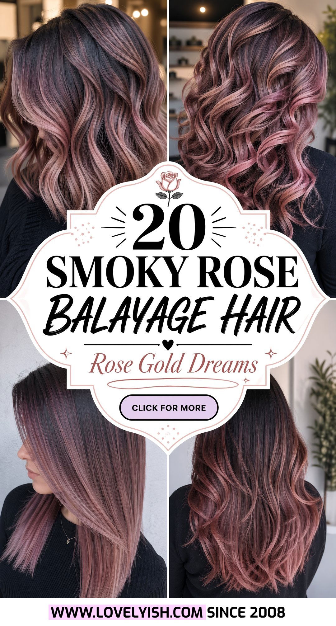 20 Breathtaking Smoky Rose Balayage Hair Looks to Try Now - 20 Breathtaking Smoky Rose Balayage Hair Looks to Try Now
