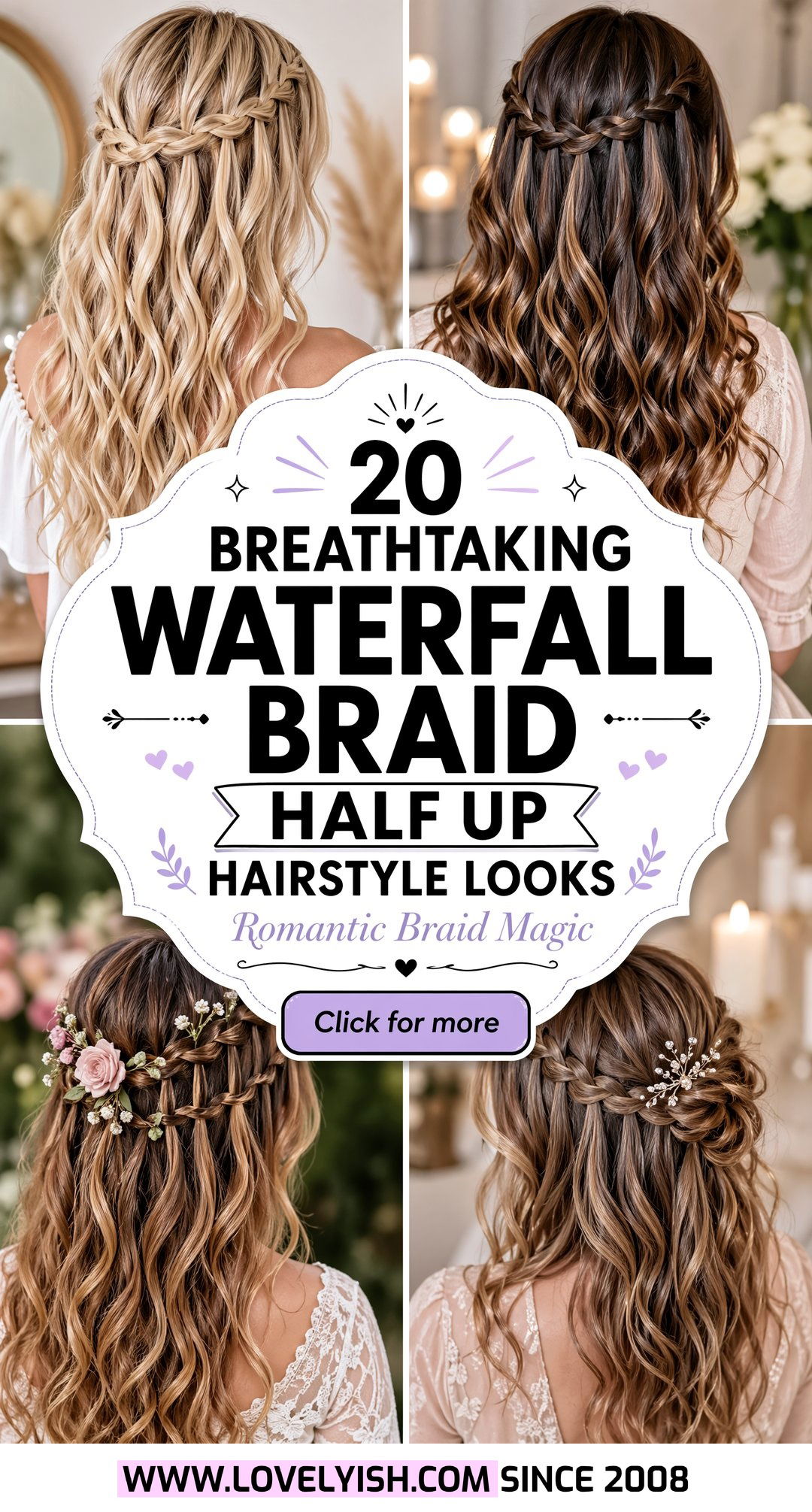 20 Breathtaking Waterfall Braid Half Up Hairstyle Looks - 20 Breathtaking Waterfall Braid Half Up Hairstyle Looks