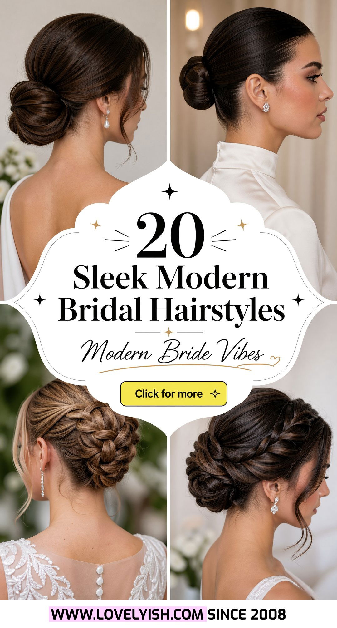 20 Bridal Hairstyle for Sleek Modern Wedding Day Looks - 20 Bridal Hairstyle for Sleek Modern Wedding Day Looks