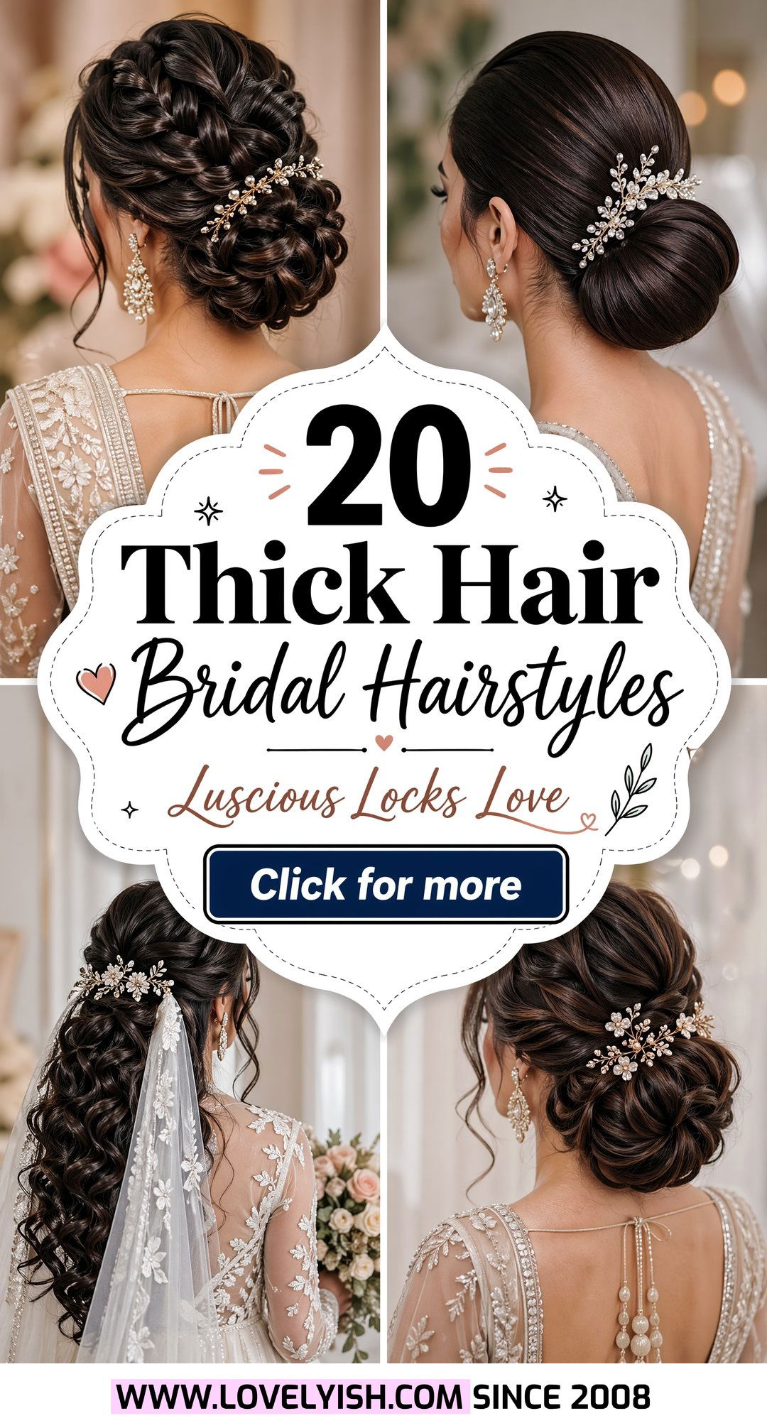 20 Bridal Hairstyle for Thick Hair With Veil Ideas for You - 20 Bridal Hairstyle for Thick Hair With Veil Ideas for You