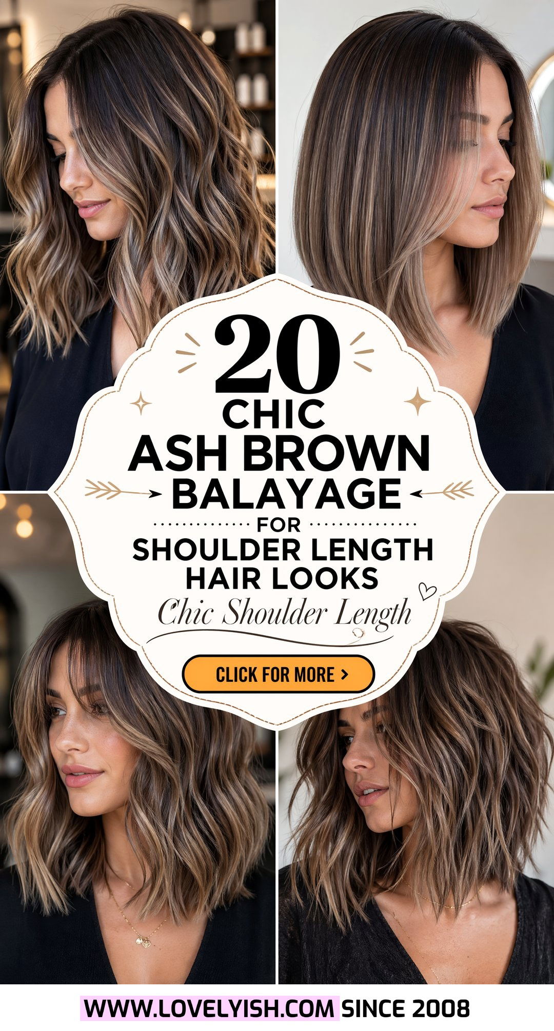 20 Chic Ash Brown Balayage for Shoulder Length Hair Looks - 20 Chic Ash Brown Balayage for Shoulder Length Hair Looks