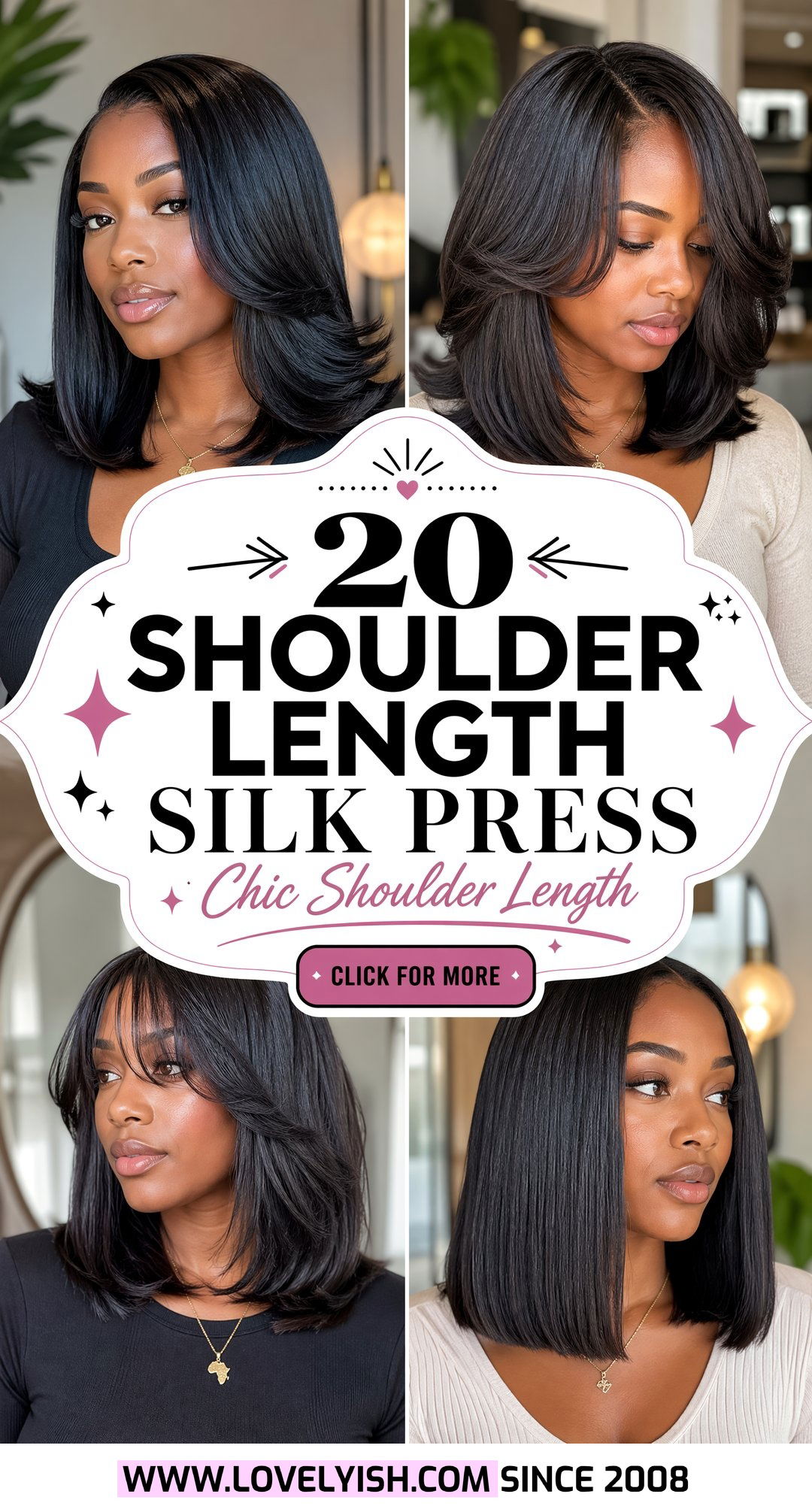 20 Chic Black Women Shoulder Length Silk Press Ideas to Copy - 20 Chic Black Women Shoulder Length Silk Press Ideas to Copy