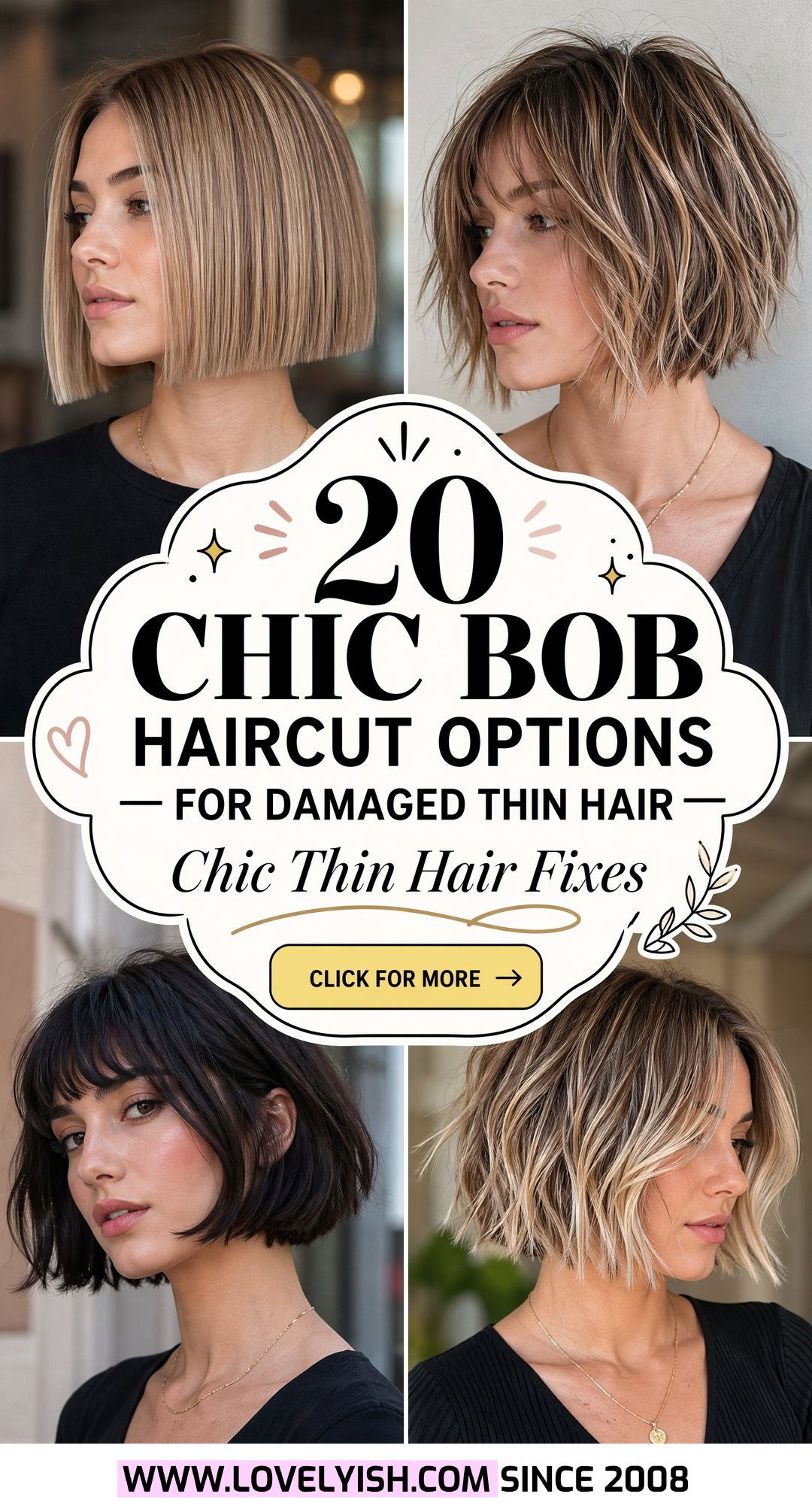 20 Chic Bob Haircut Options For Damaged Thin Hair To Try Now - 20 Chic Bob Haircut Options For Damaged Thin Hair To Try Now