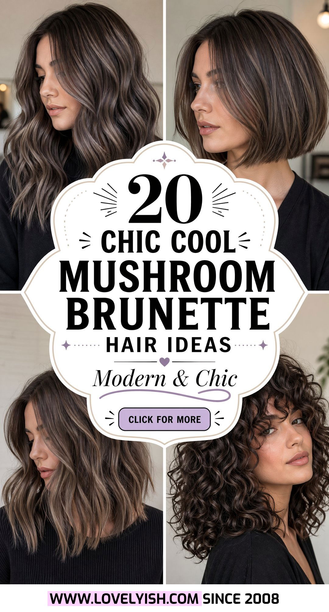 20 Chic Cool Mushroom Brunette Hair Ideas for a Modern Look - 20 Chic Cool Mushroom Brunette Hair Ideas for a Modern Look