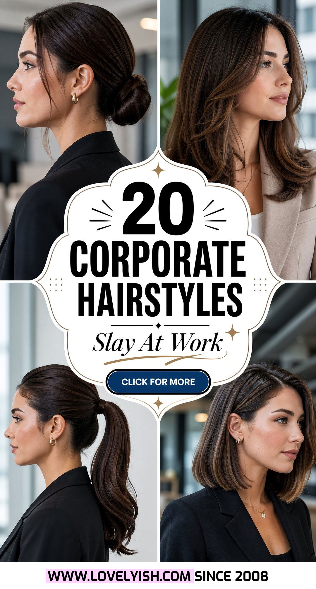 20 Chic Corporate Hairstyles for Women to Slay at Work - 20 Chic Corporate Hairstyles for Women to Slay at Work