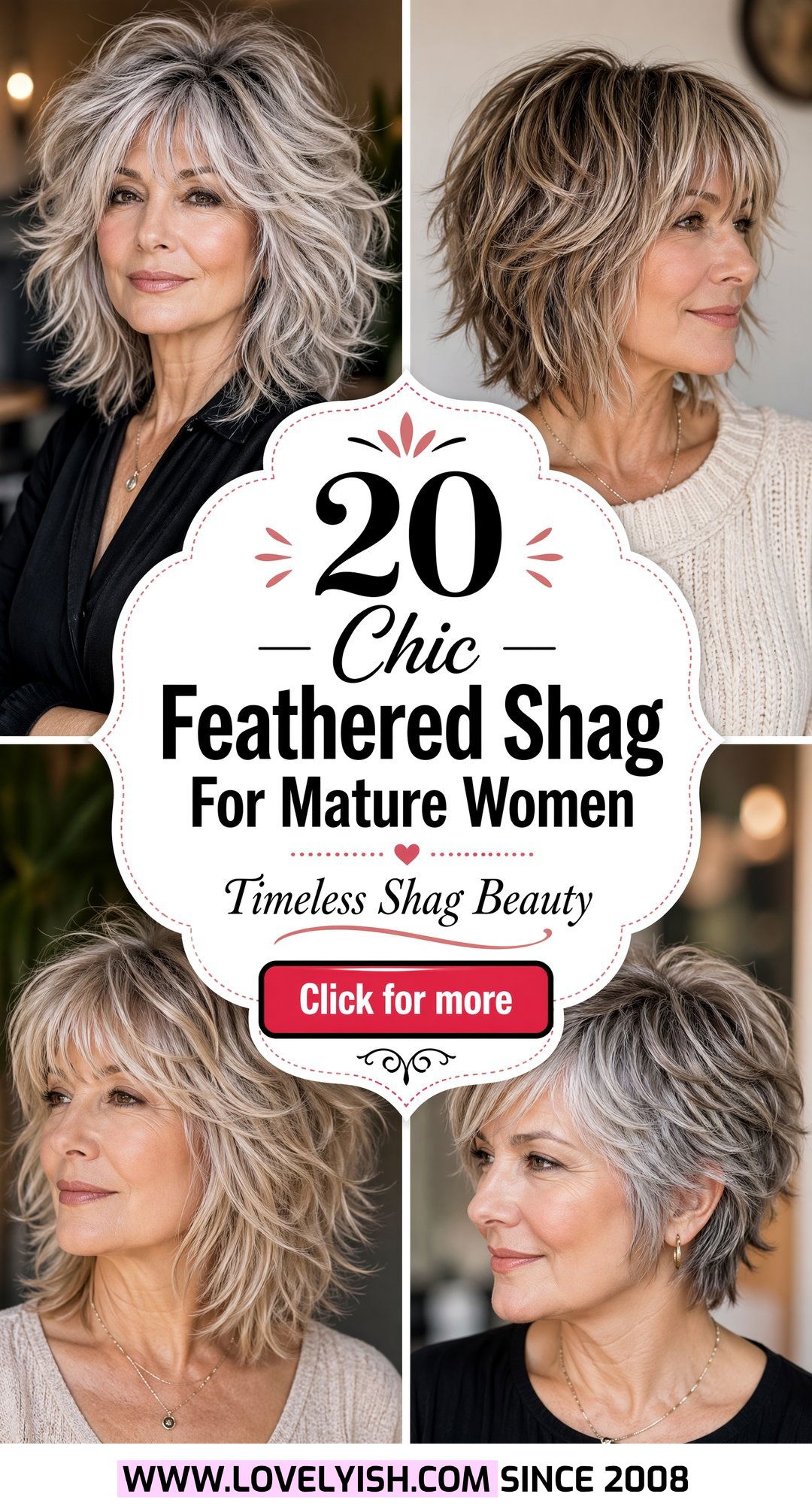 20 Chic Feathered Shag For Mature Women Looks to Love Now - 20 Chic Feathered Shag For Mature Women Looks to Love Now