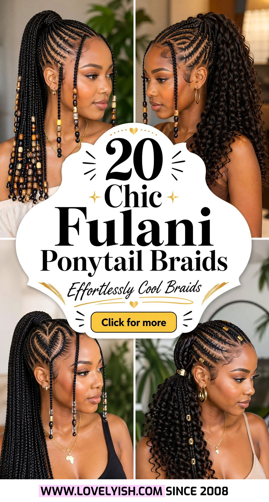20 Chic Fulani Ponytail Braids for an Effortlessly Cool Style - 20 Chic Fulani Ponytail Braids for an Effortlessly Cool Style