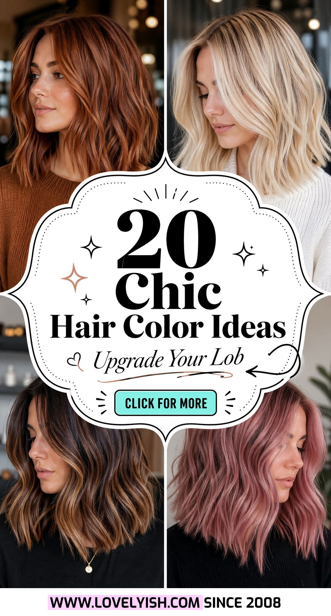 20 Chic Hair Color Ideas for Lobs to Upgrade Your Style - 20 Chic Hair Color Ideas for Lobs to Upgrade Your Style