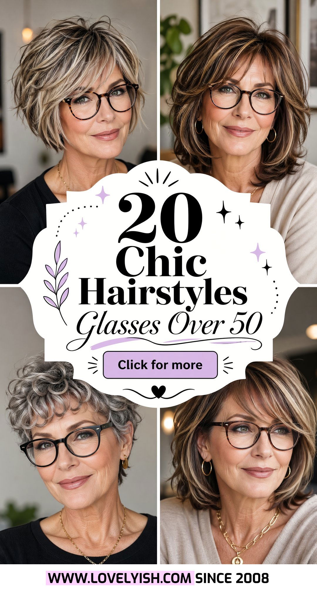 20 Chic Hairstyles For Women With Glasses Over 50 To Try Now - 20 Chic Hairstyles For Women With Glasses Over 50 To Try Now