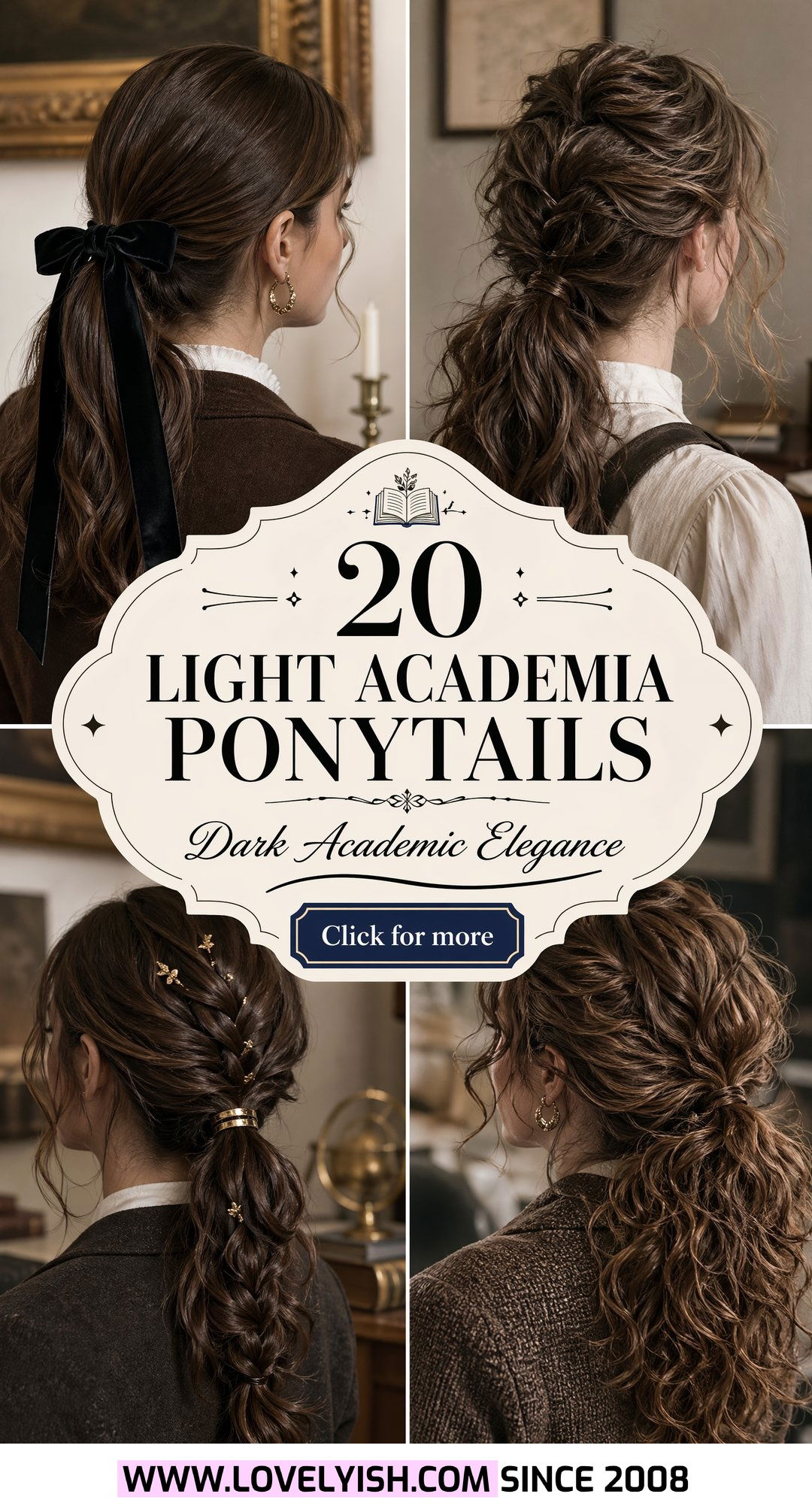 20 Chic Light Academia Ponytail Hairstyle Ideas To Try Now - 20 Chic Light Academia Ponytail Hairstyle Ideas To Try Now
