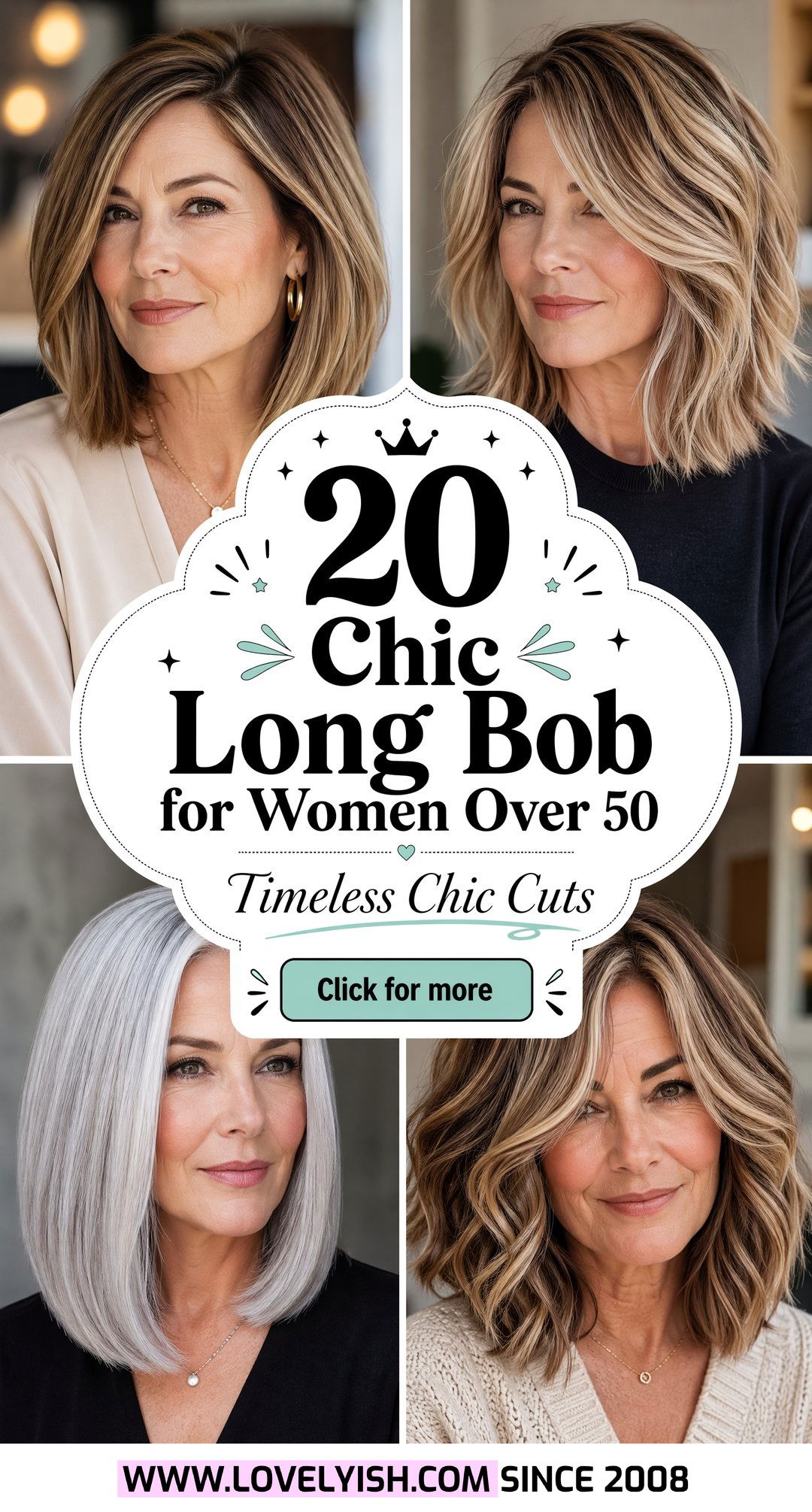 20 Chic Long Bob for Women Over 50 Trendy Cuts to Try - 20 Chic Long Bob for Women Over 50: Trendy Cuts to Try
