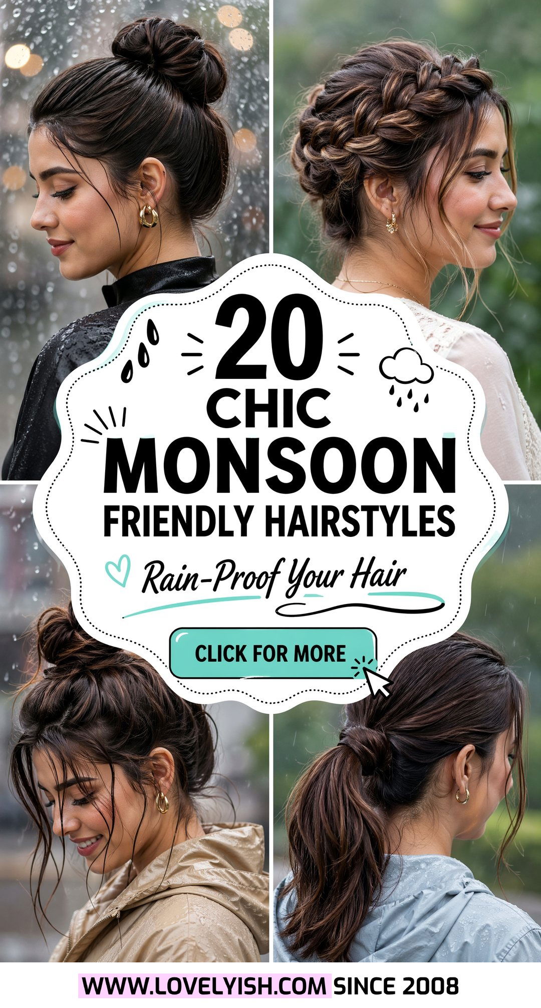 20 Chic Monsoon Friendly Hairstyles to Survive the Rain - 20 Chic Monsoon Friendly Hairstyles to Survive the Rain