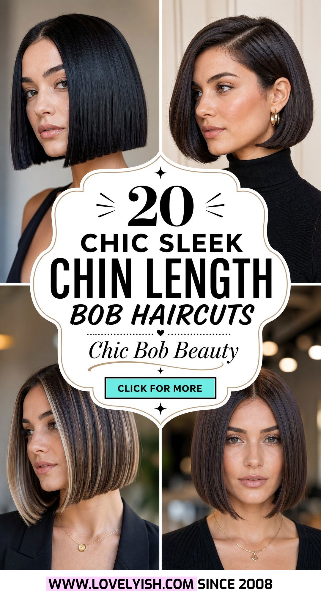 20 Chic Sleek Chin Length Bob Haircuts to Transform You - 20 Chic Sleek Chin Length Bob Haircuts to Transform You