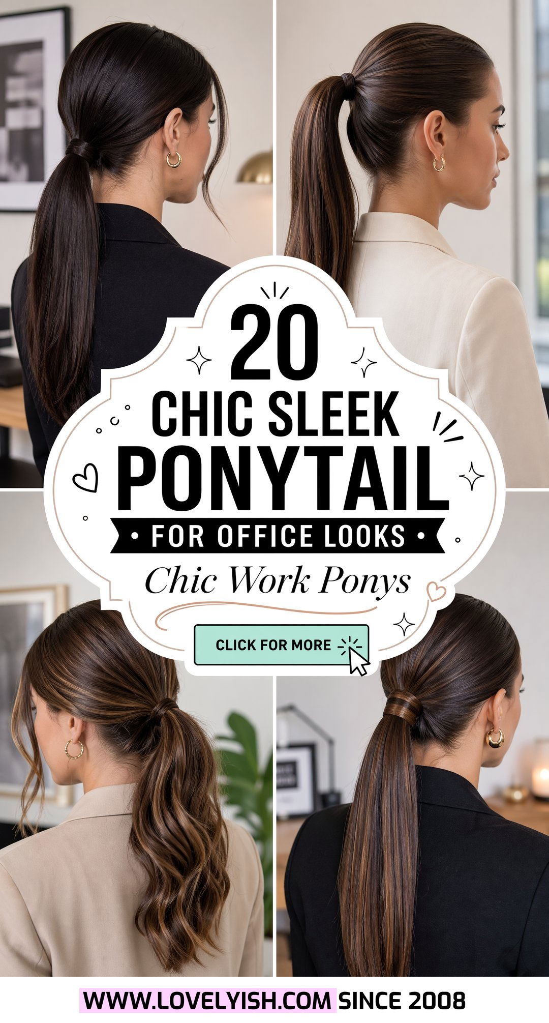 20 Chic Sleek Ponytail for Office Looks You Need to Try Now - 20 Chic Sleek Ponytail for Office Looks You Need to Try Now