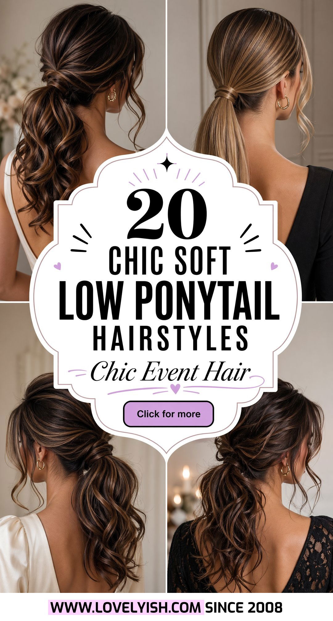 20 Chic Soft Low Ponytail Hairstyle Ideas for Any Event - 20 Chic Soft Low Ponytail Hairstyle Ideas for Any Event
