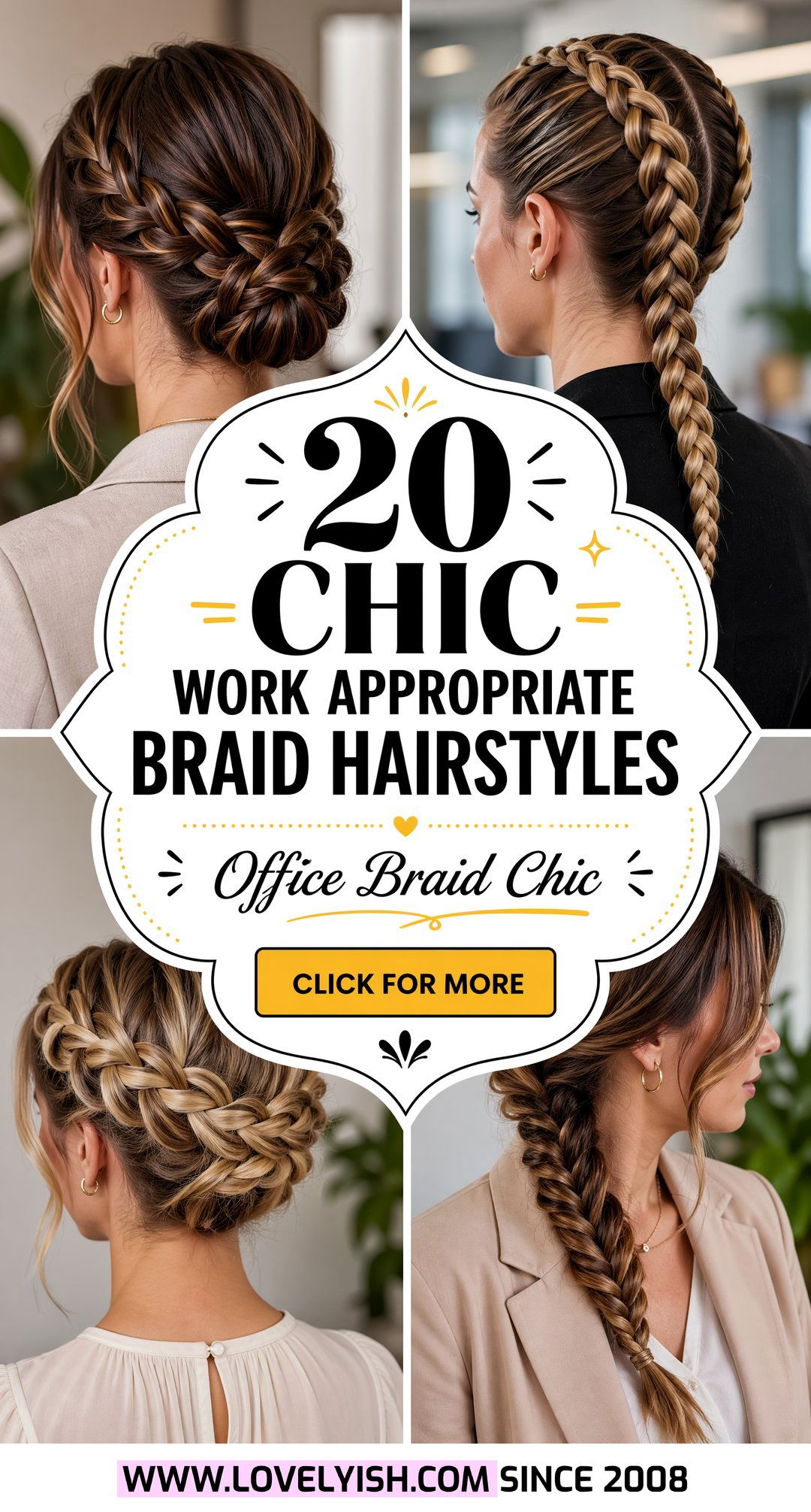 20 Chic Work Appropriate Braid Hairstyle Ideas for the Office - 20 Chic Work Appropriate Braid Hairstyle Ideas for the Office