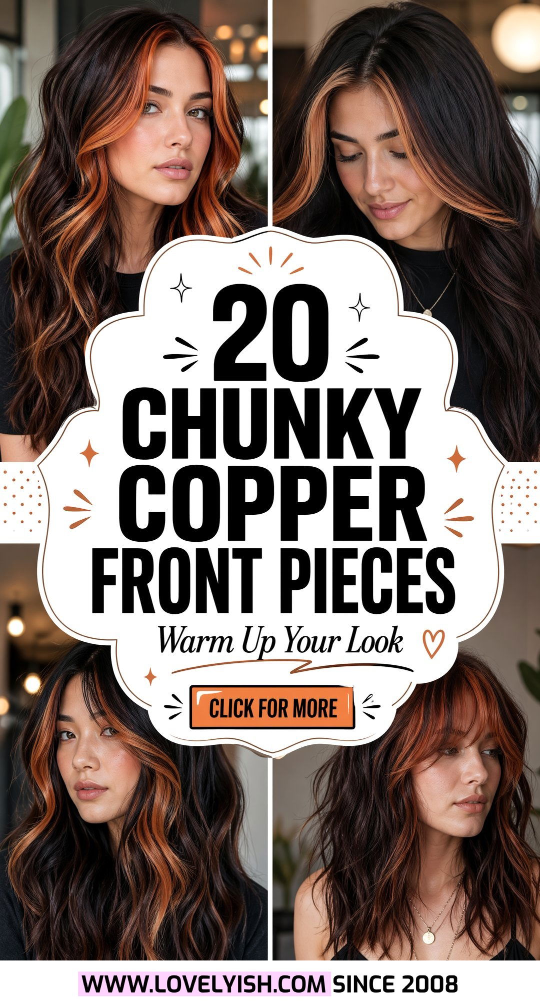 20 Chunky Copper Front Pieces to Warm Up Your Hair Look - 20 Chunky Copper Front Pieces to Warm Up Your Hair Look