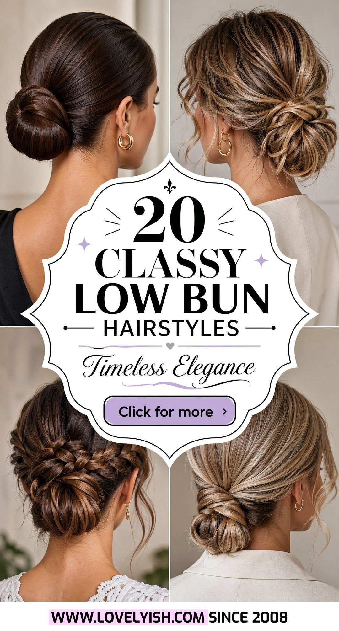 20 Classy Low Bun Hairstyle Ideas for Timeless Elegance - 20 Classy Low Bun Hairstyle Ideas for Timeless Elegance