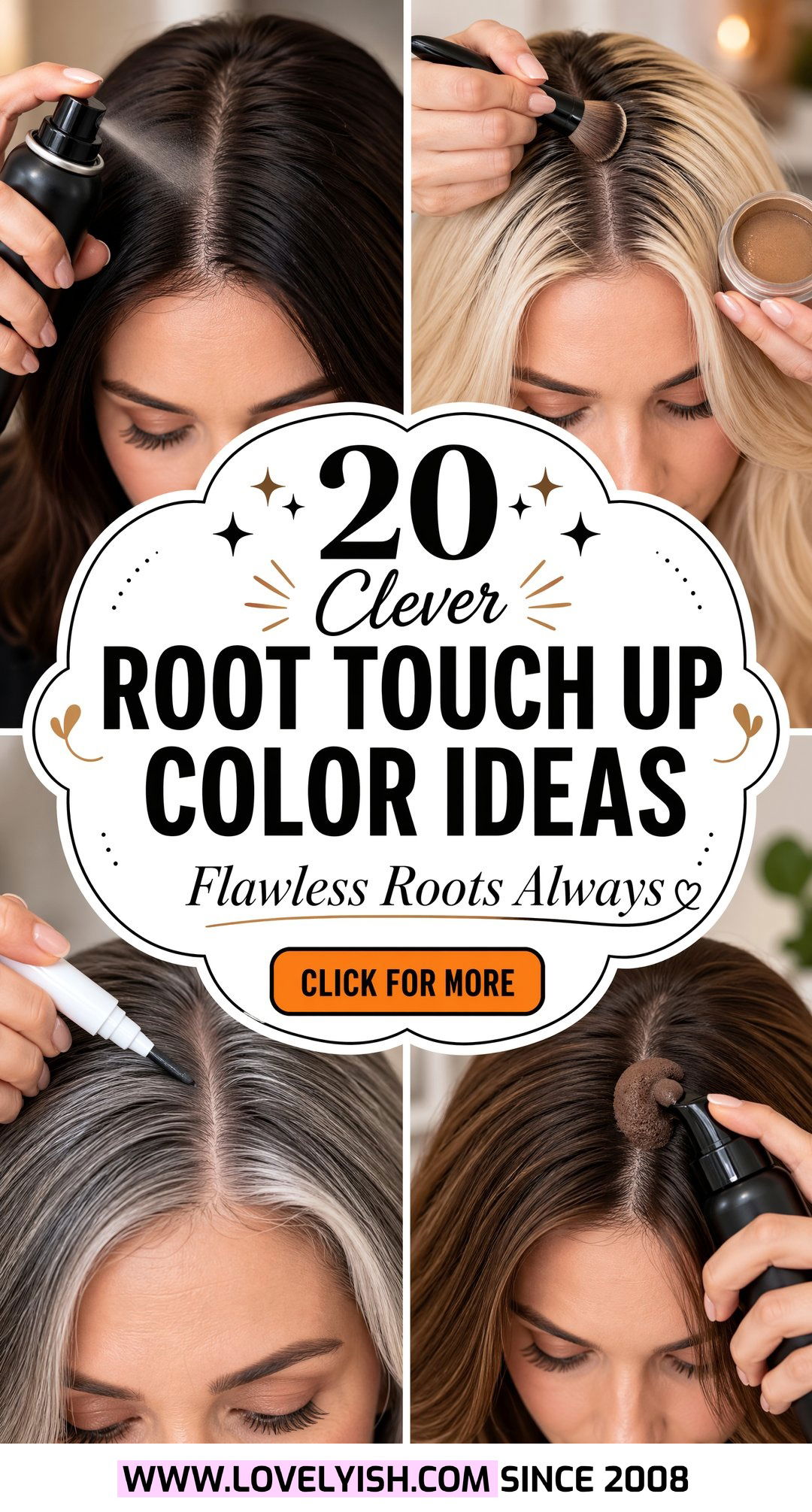 20 Clever Root Touch Up Color Ideas for Flawless Hair Roots - 20 Clever Root Touch Up Color Ideas for Flawless Hair Roots