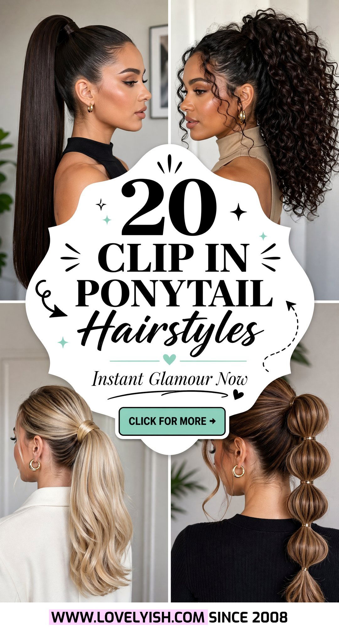 20 Clip In Ponytail Hairstyles for Instant Length and Volume - 20 Clip In Ponytail Hairstyles for Instant Length & Volume