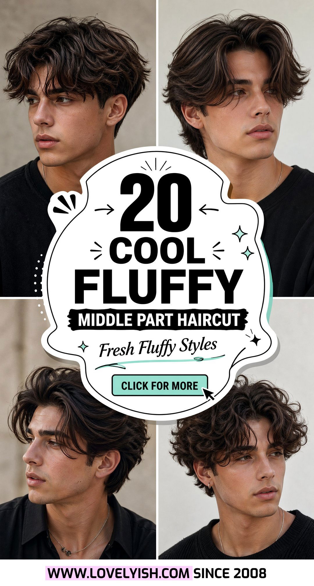 20 Cool Fluffy Middle Part Haircut for Boys to Try Right Now - 20 Cool Fluffy Middle Part Haircut for Boys to Try Right Now