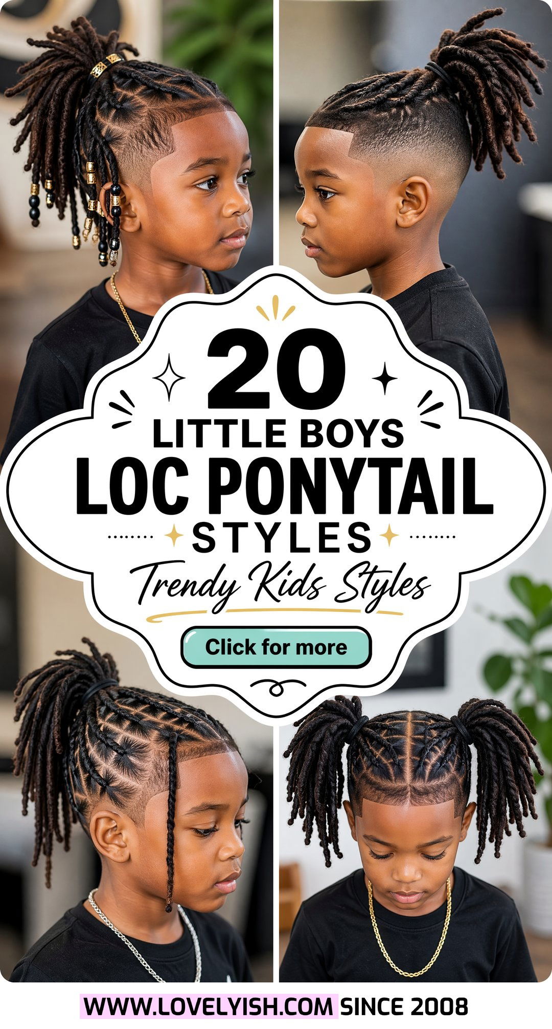 20 Cool Little Boys Loc Ponytail Styles You Need To See - 20 Cool Little Boys Loc Ponytail Styles You Need To See