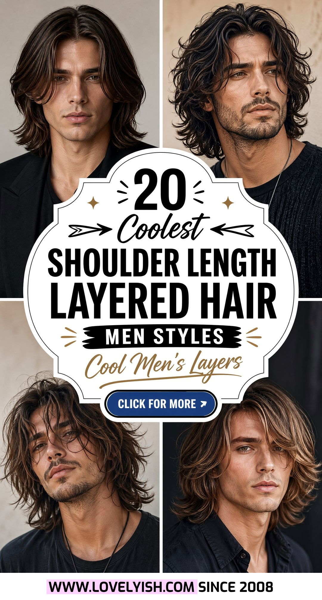 20 Coolest Shoulder Length Layered Hair Men Styles to Try Now - 20 Coolest Shoulder Length Layered Hair Men Styles to Try Now
