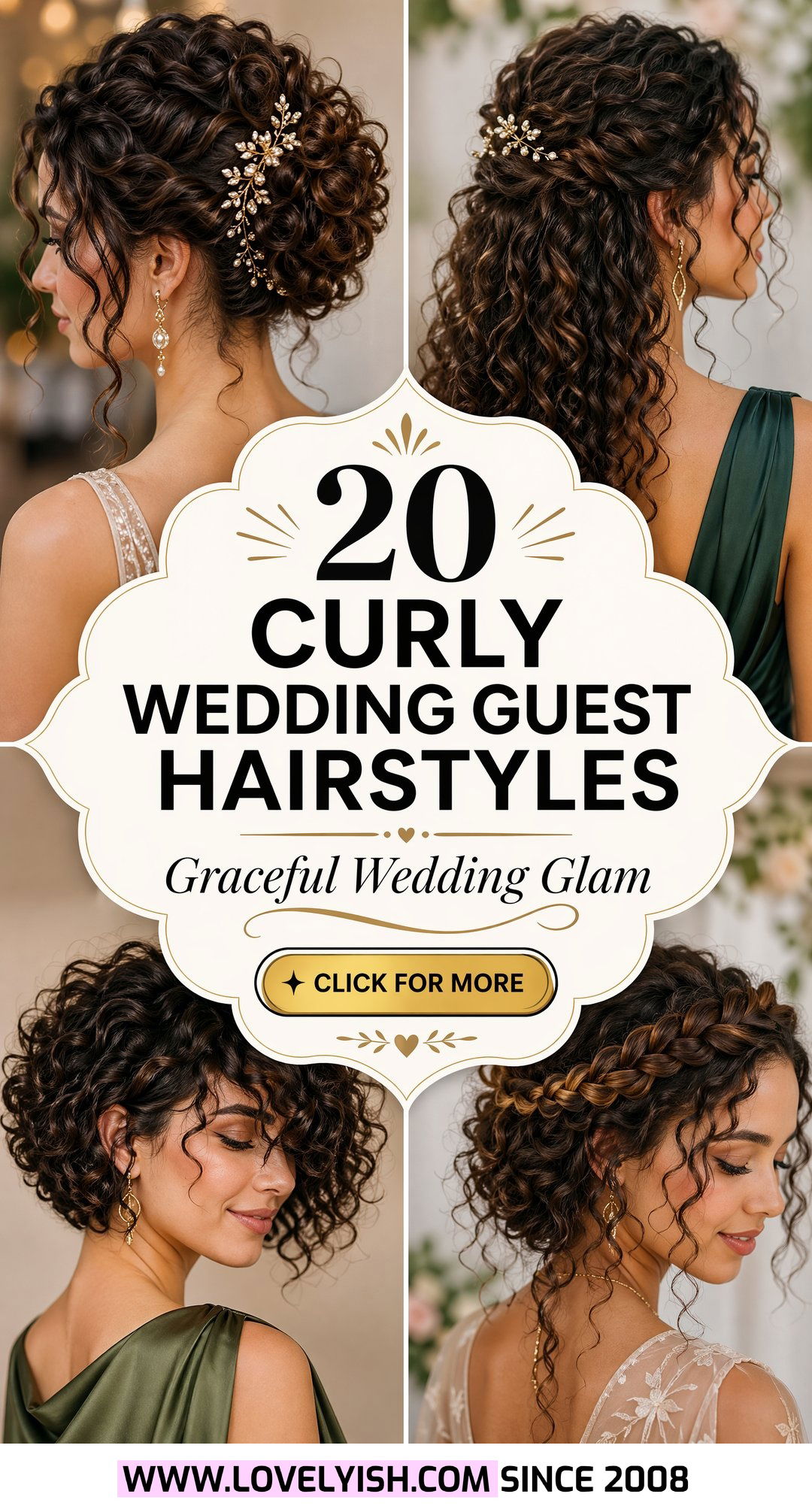 20 Curly Wedding Guest Hairstyle Ideas for Mature Women - 20 Curly Wedding Guest Hairstyle Ideas for Mature Women