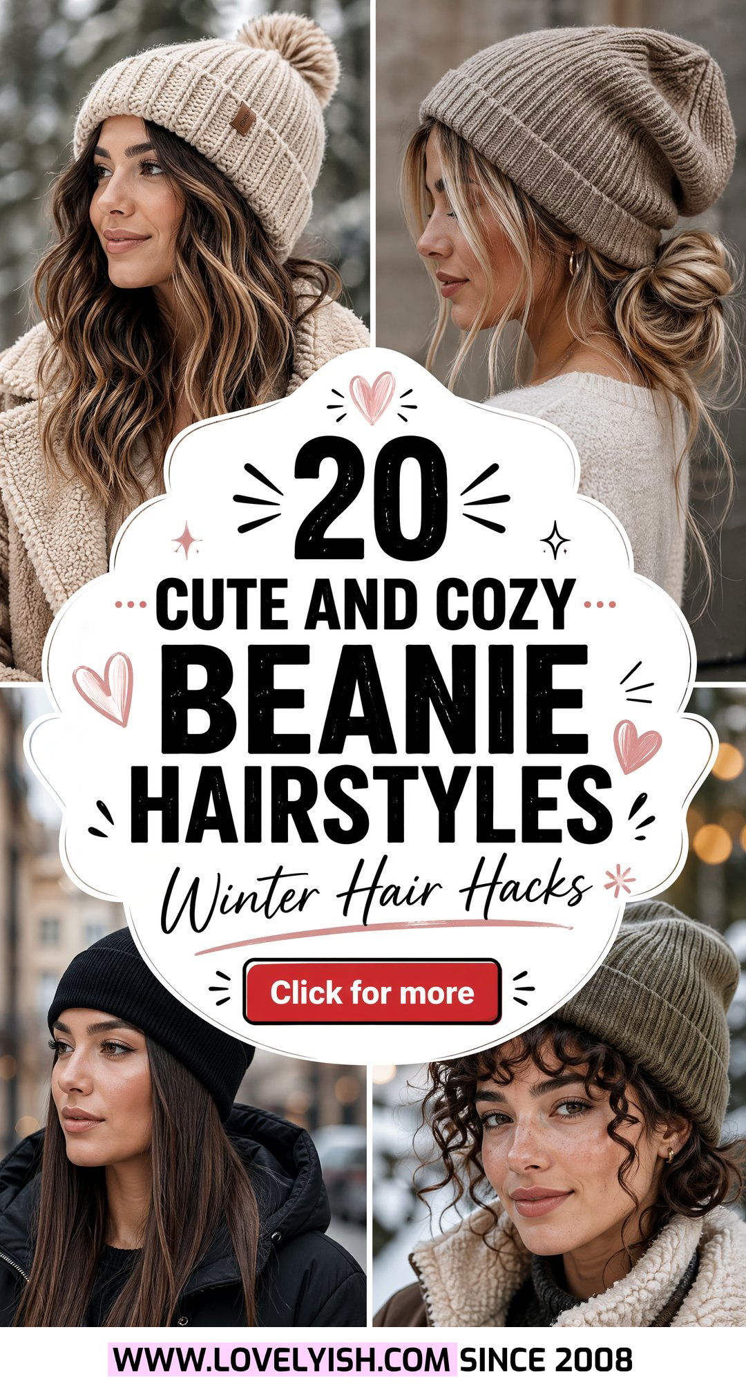 20 Cute And Cozy Beanie Hairstyles To Rock This Winter Season - 20 Cute And Cozy Beanie Hairstyles To Rock This Winter Season
