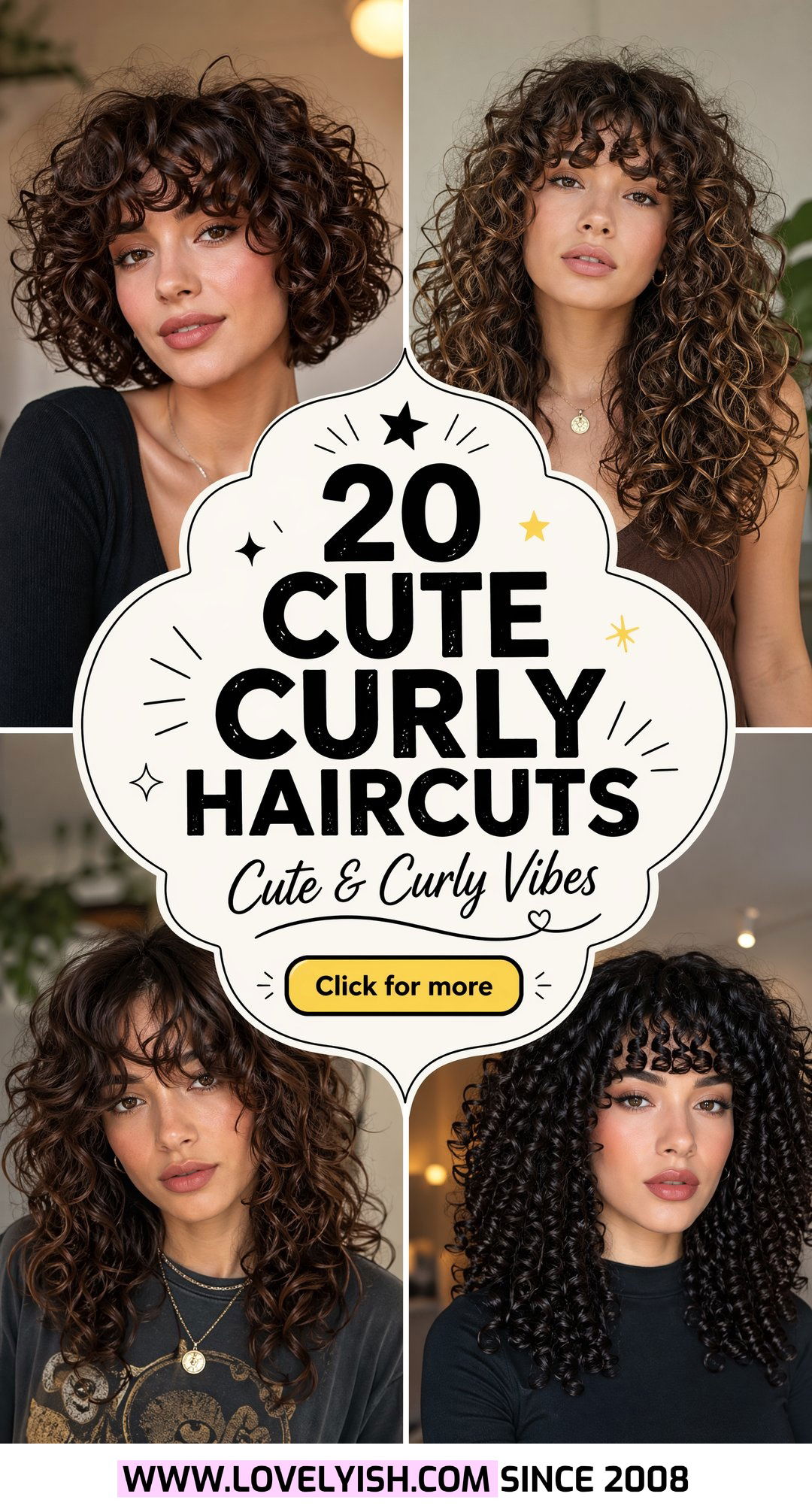 20 Cute Curly Haircut Ideas for Teenage Girls With Bangs - 20 Cute Curly Haircut Ideas for Teenage Girls With Bangs
