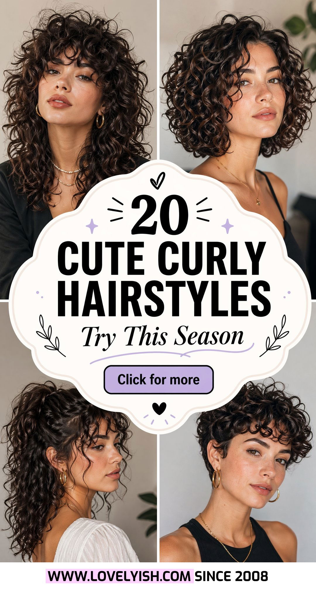20 Cute Curly Hairstyle Ideas for Women to Try This Season - 20 Cute Curly Hairstyle Ideas for Women to Try This Season