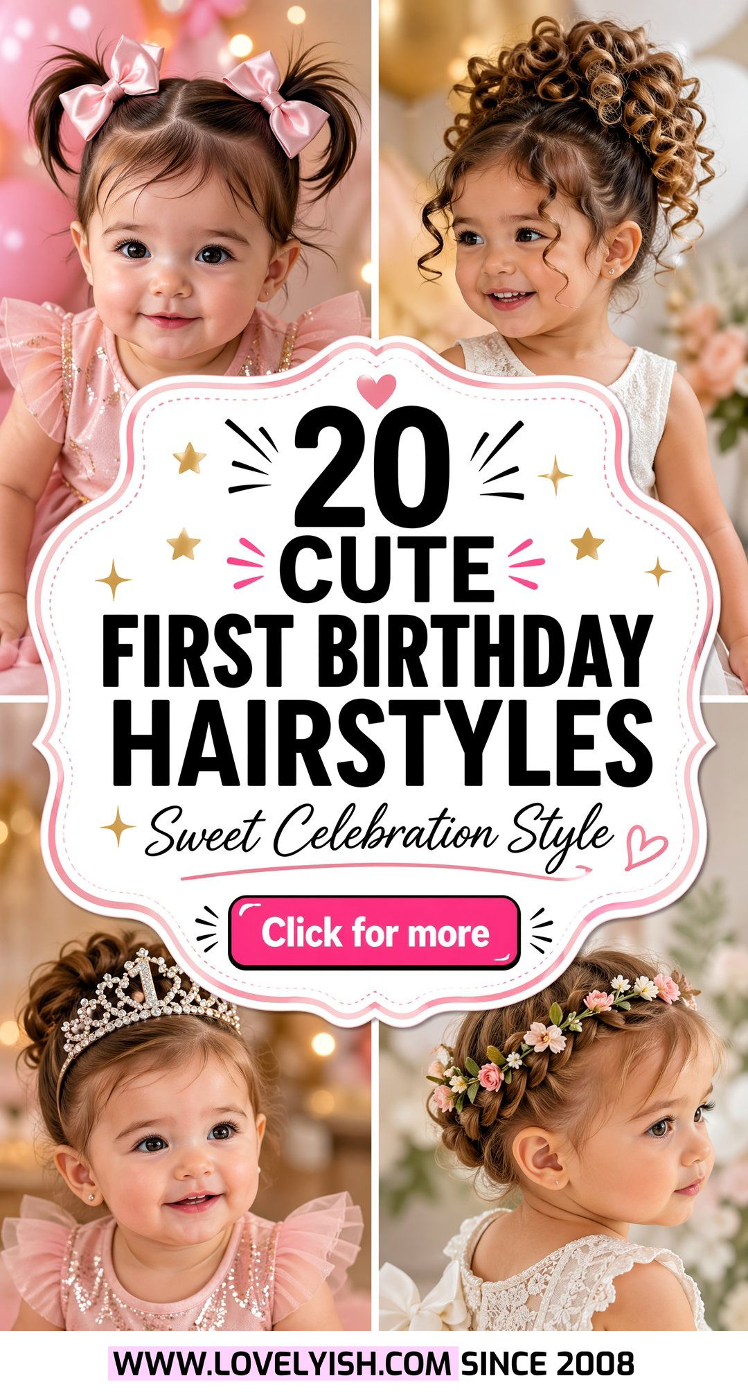 20 Cute First Birthday Hairstyles for Girls to Celebrate - 20 Cute First Birthday Hairstyles for Girls to Celebrate